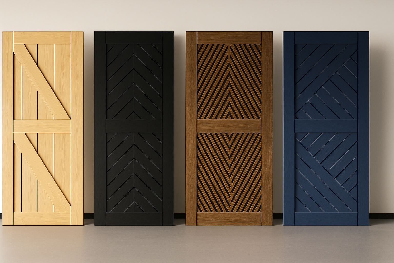 Sliding closet door from classic to modern