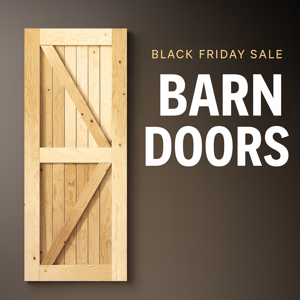 Homacer Black Friday sale barn doors