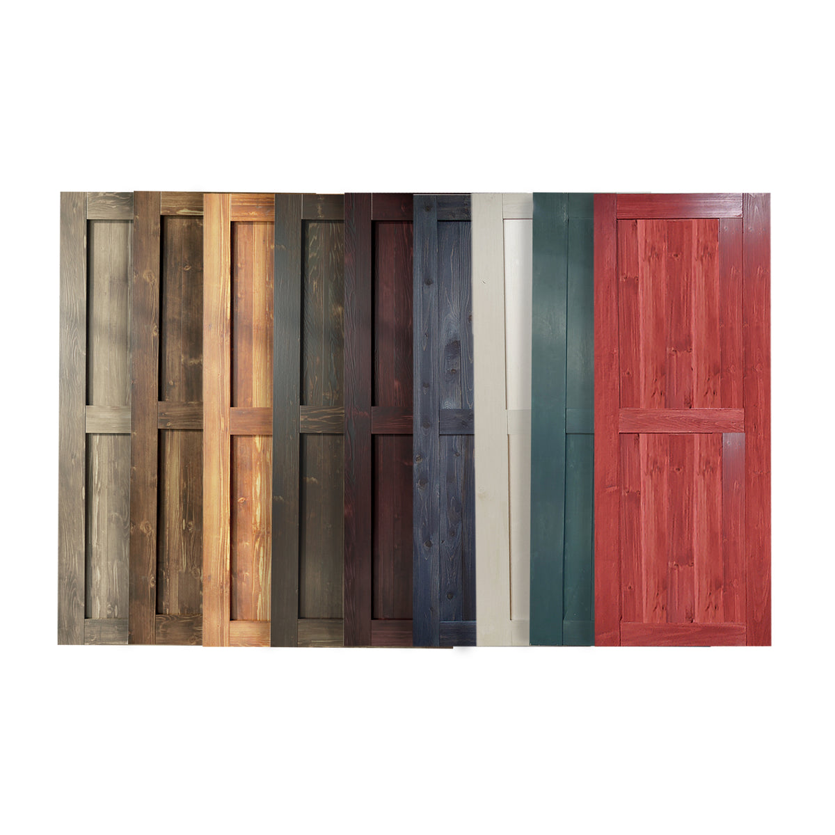 Interior barn doors in multiple wood finishes by Homacer
