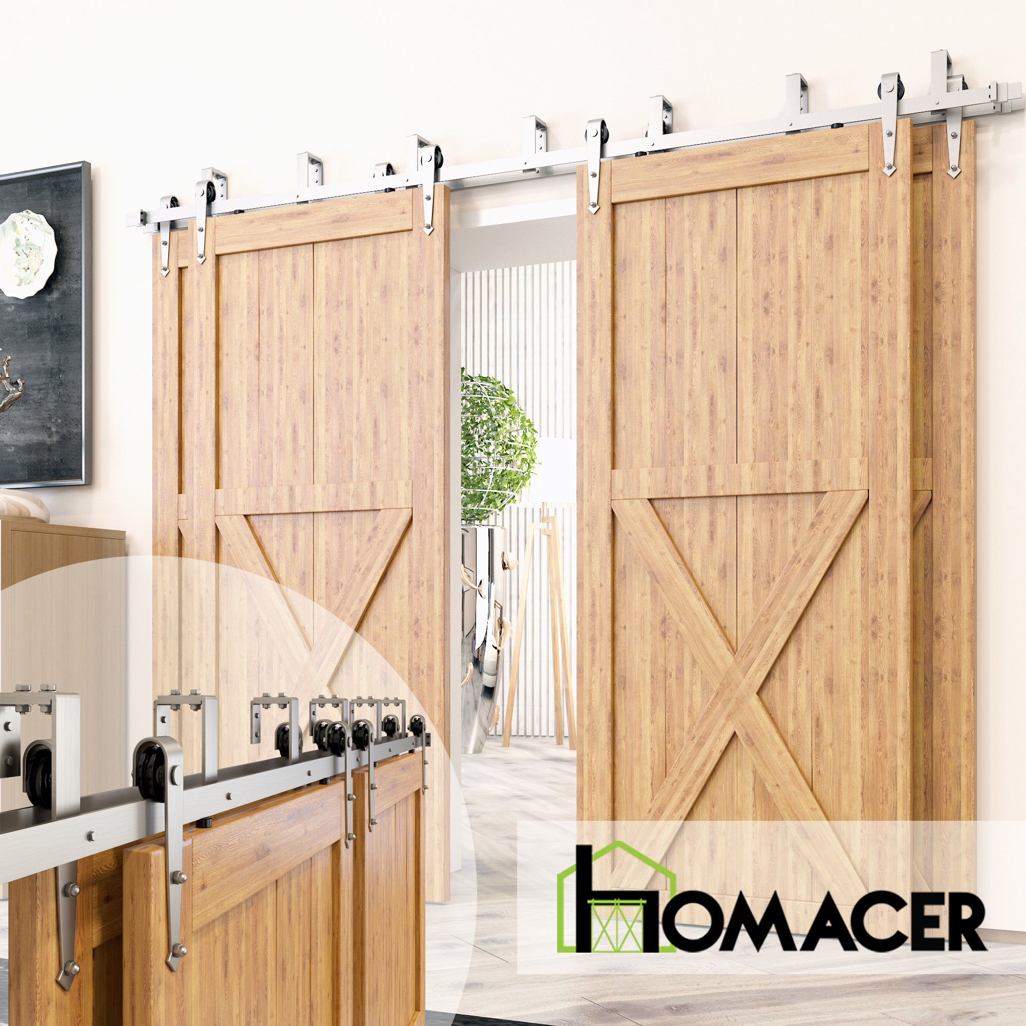 simple install arrow barn door kit