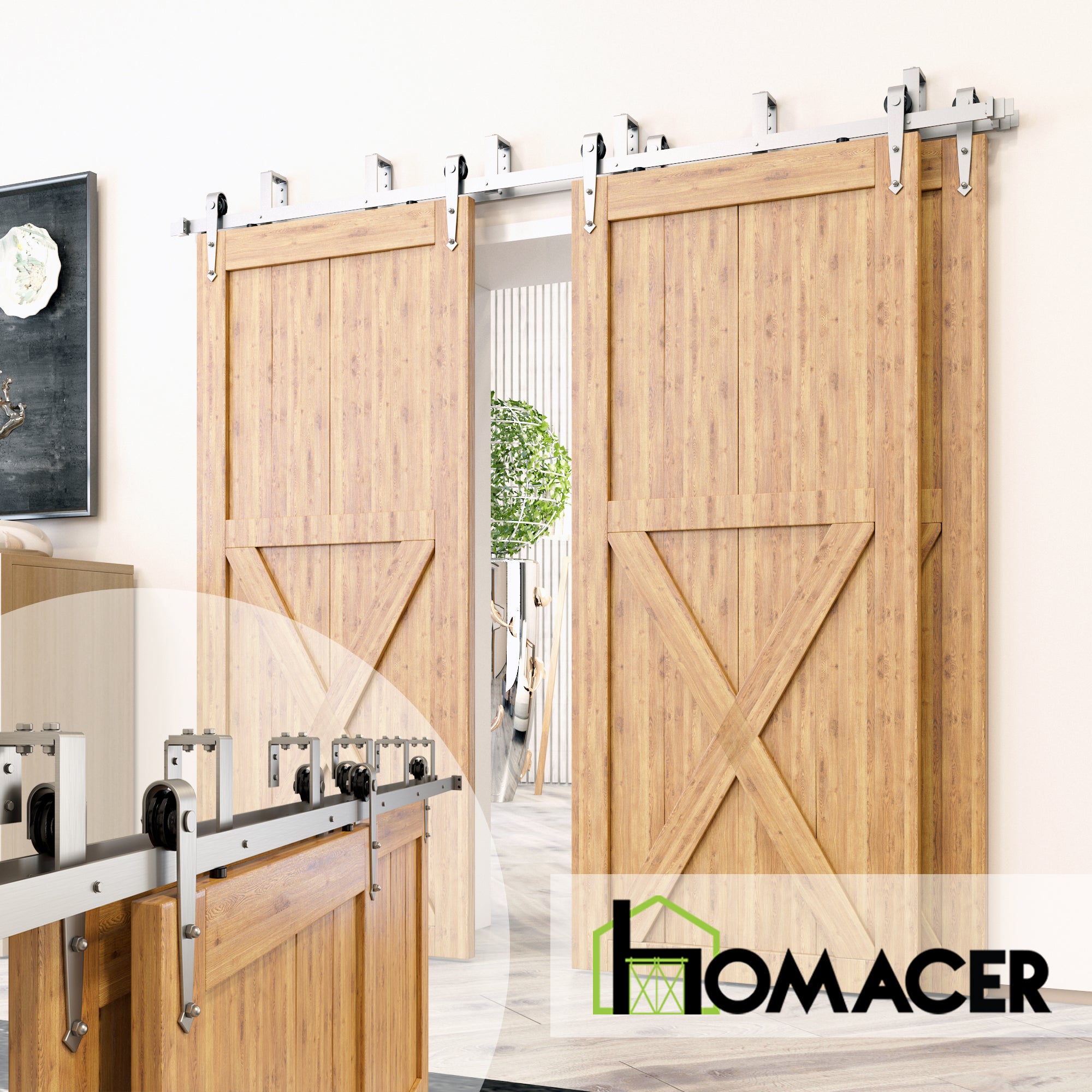 durable arrow barn door kit