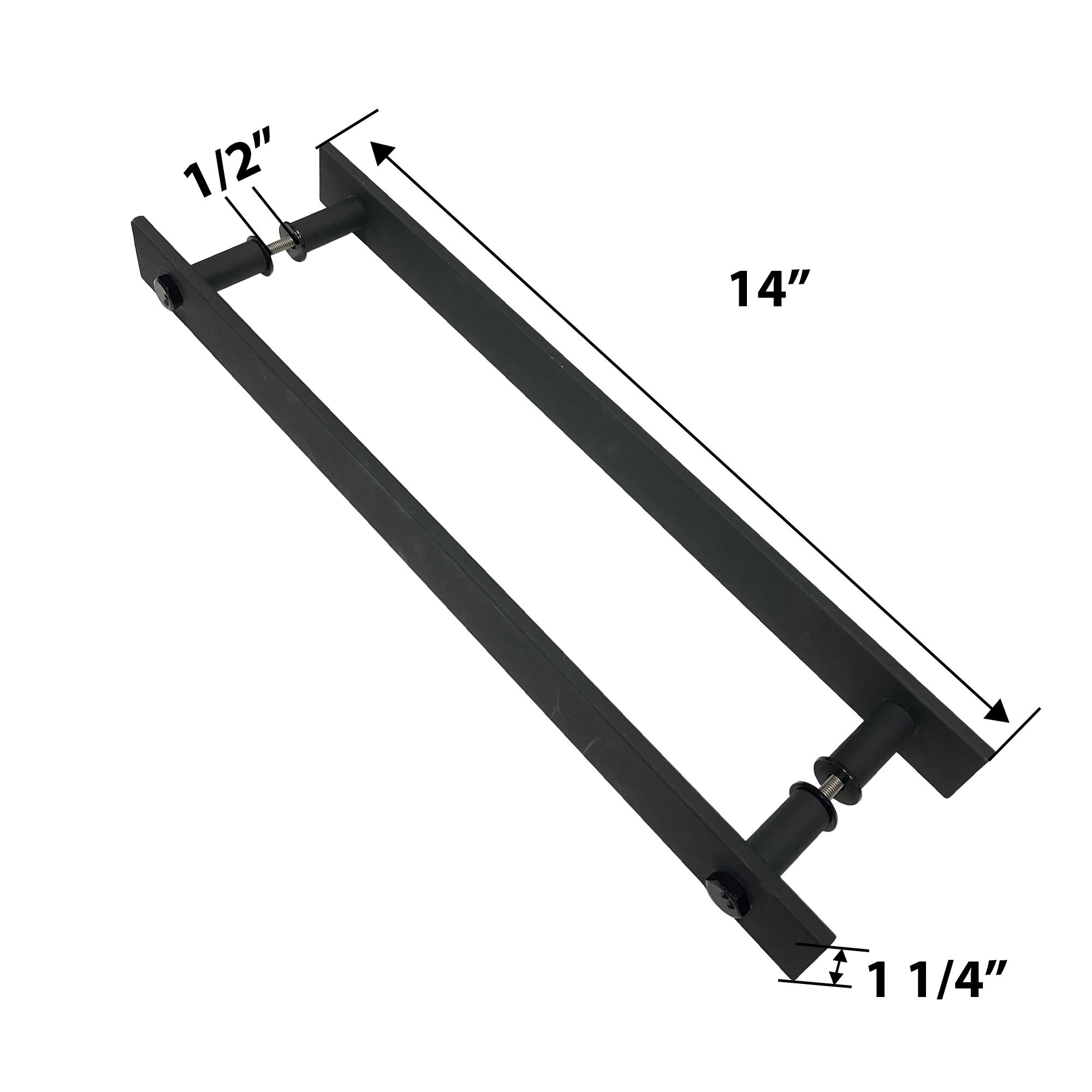 Black Carbon Steel Door Handle Design #12