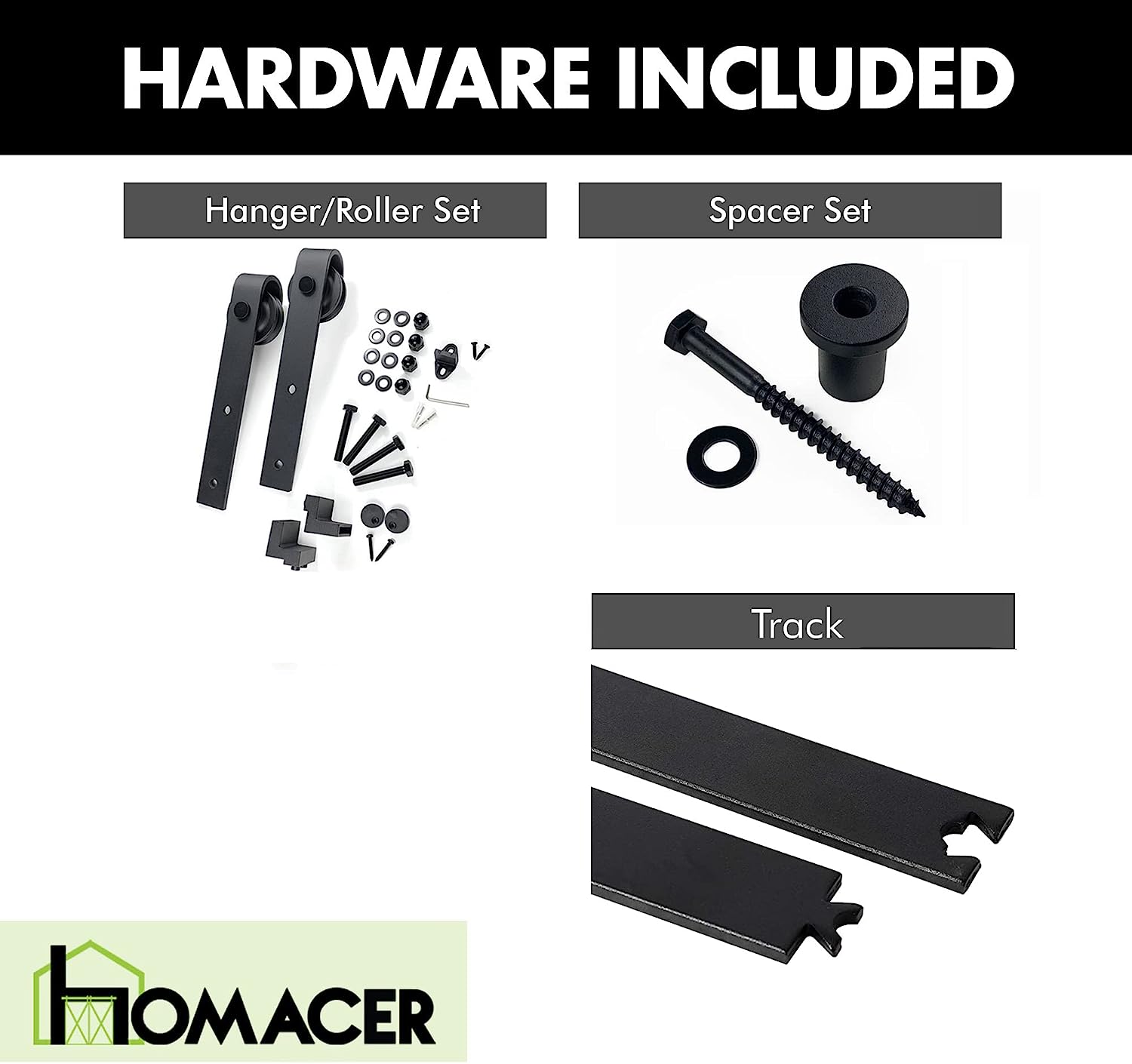 classic roller barn door hardware kit