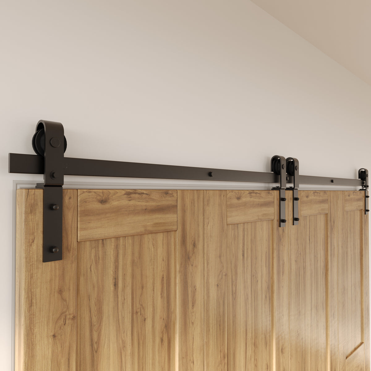black bifold barn door hardware kit