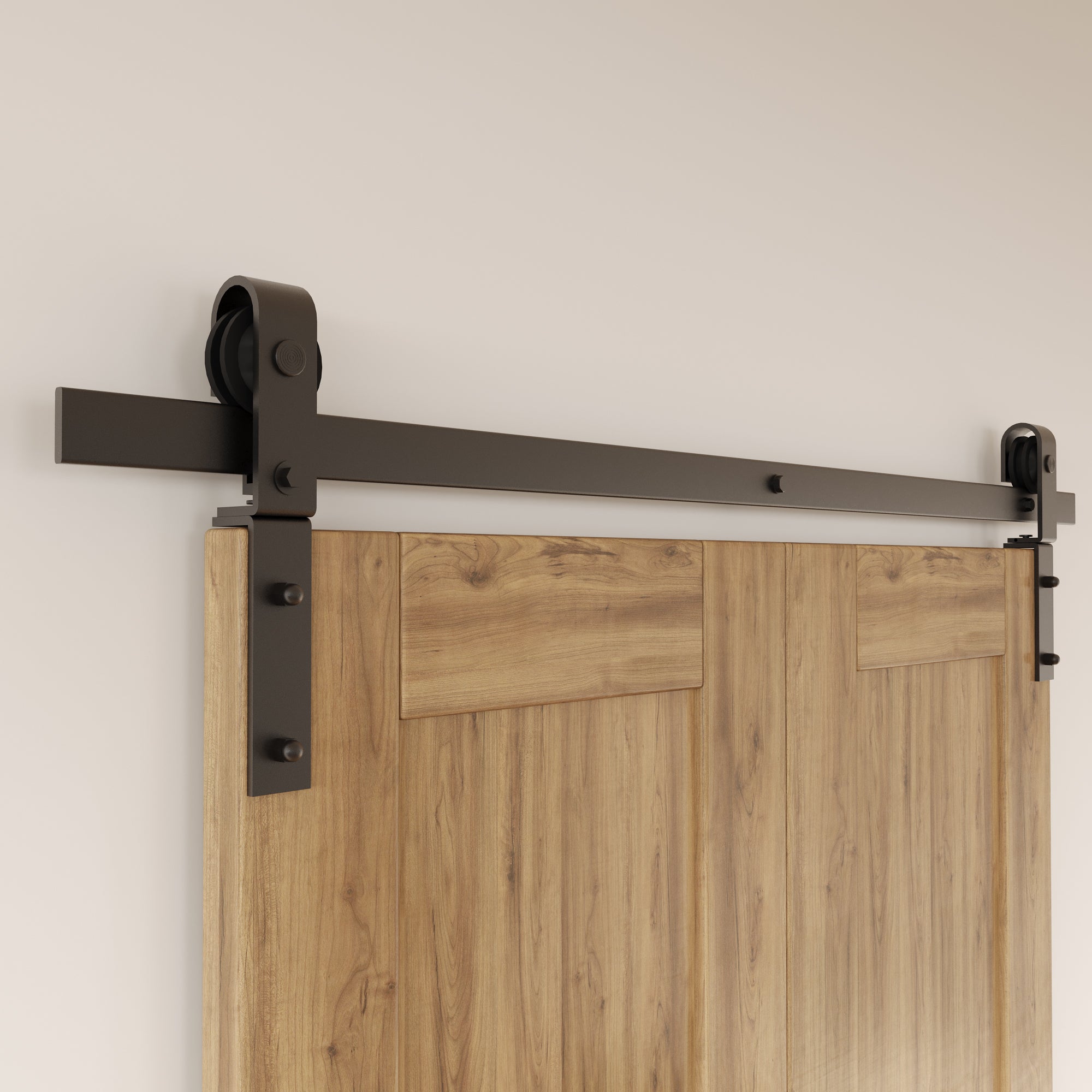 homacer barn door hardware bifolding two doors
