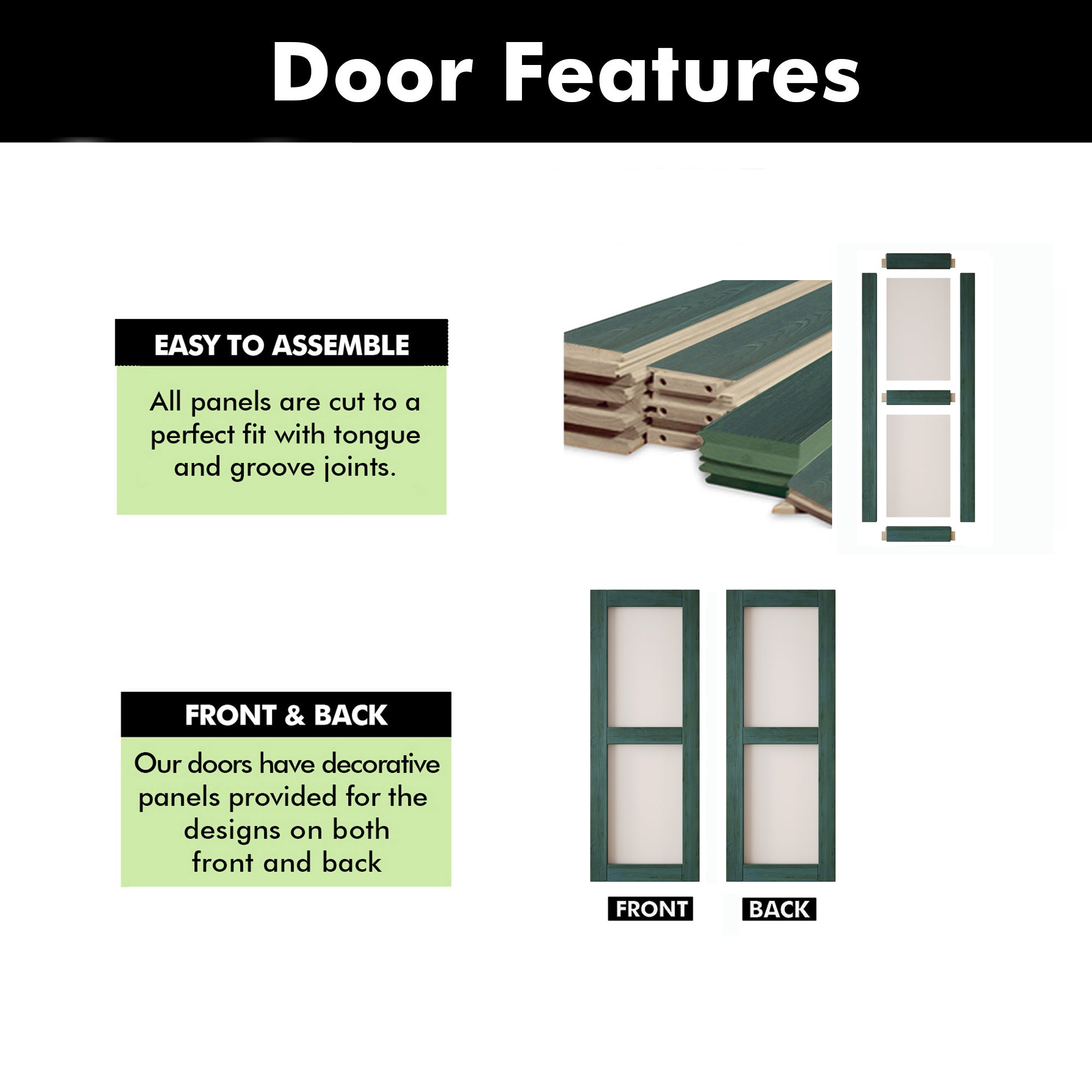 80" Height Royal Pine 2-Lite Frosted Glass Unassembled & Finished Pine Wood Barn Door (Interior Use Only)