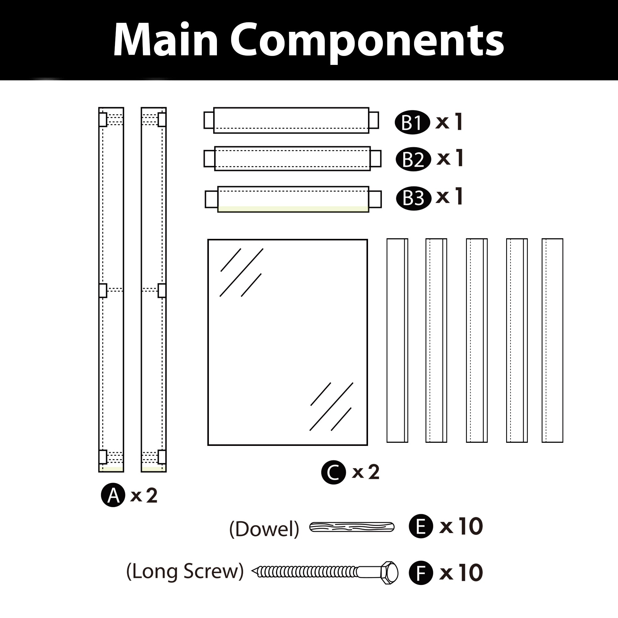 80" Height Black Half Lite Frosted Glass Unassembled & Finished Pine Wood Barn Door (Interior Use Only)