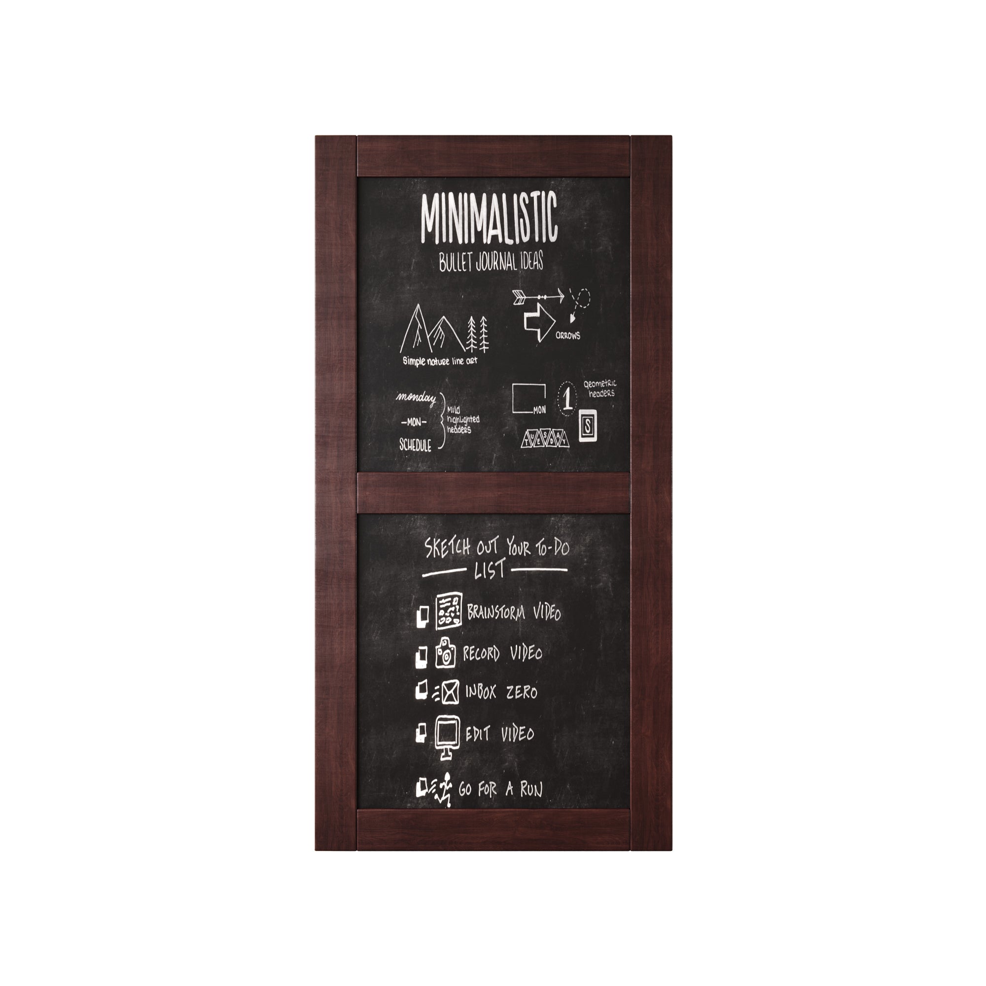 80" Height Red Mahogany Chalkboard Design Unassembled & Finished Pine Wood Barn Door (Interior Use Only)