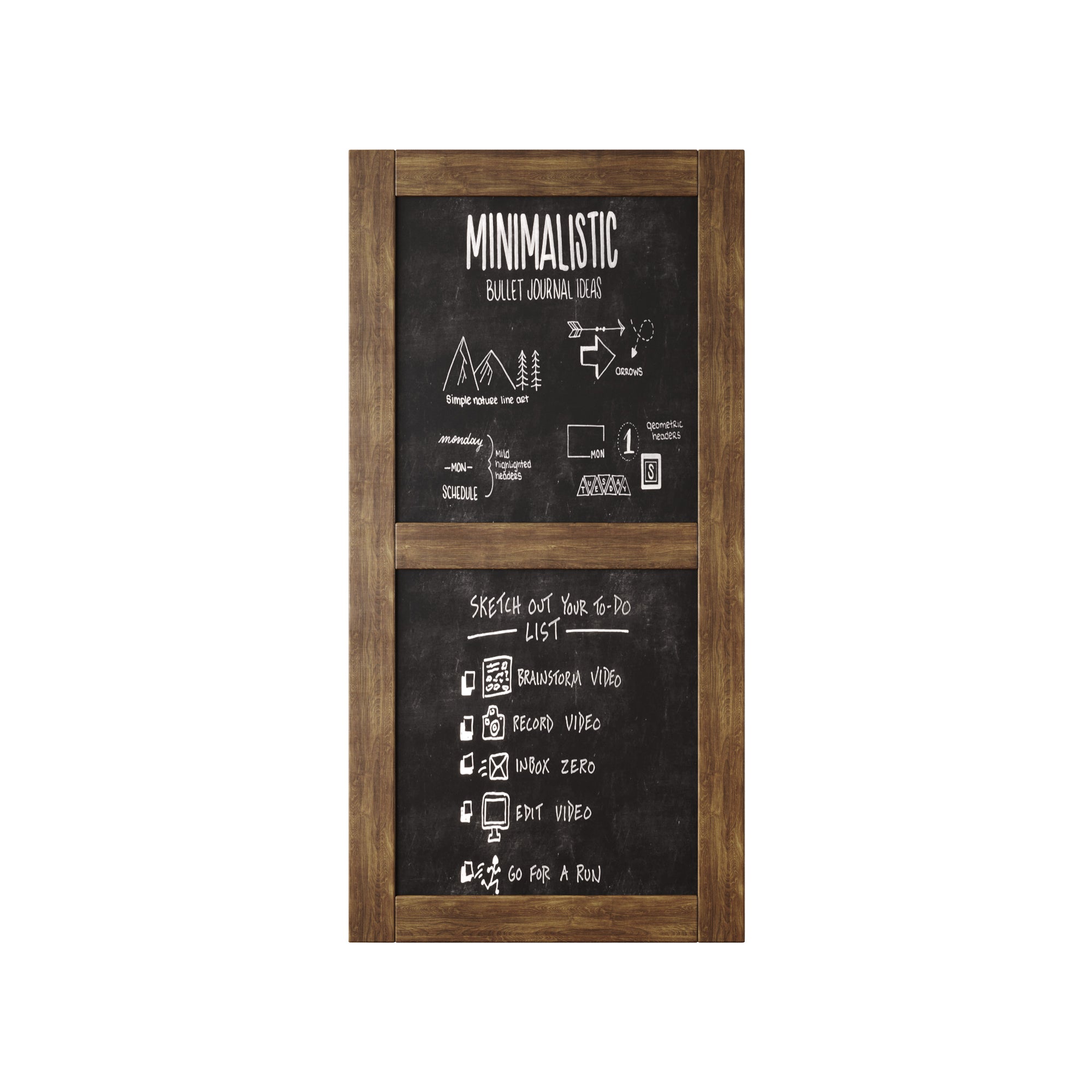 80" Height Dark Walnut Chalkboard Design Unassembled & Finished Pine Wood Barn Door (Interior Use Only)