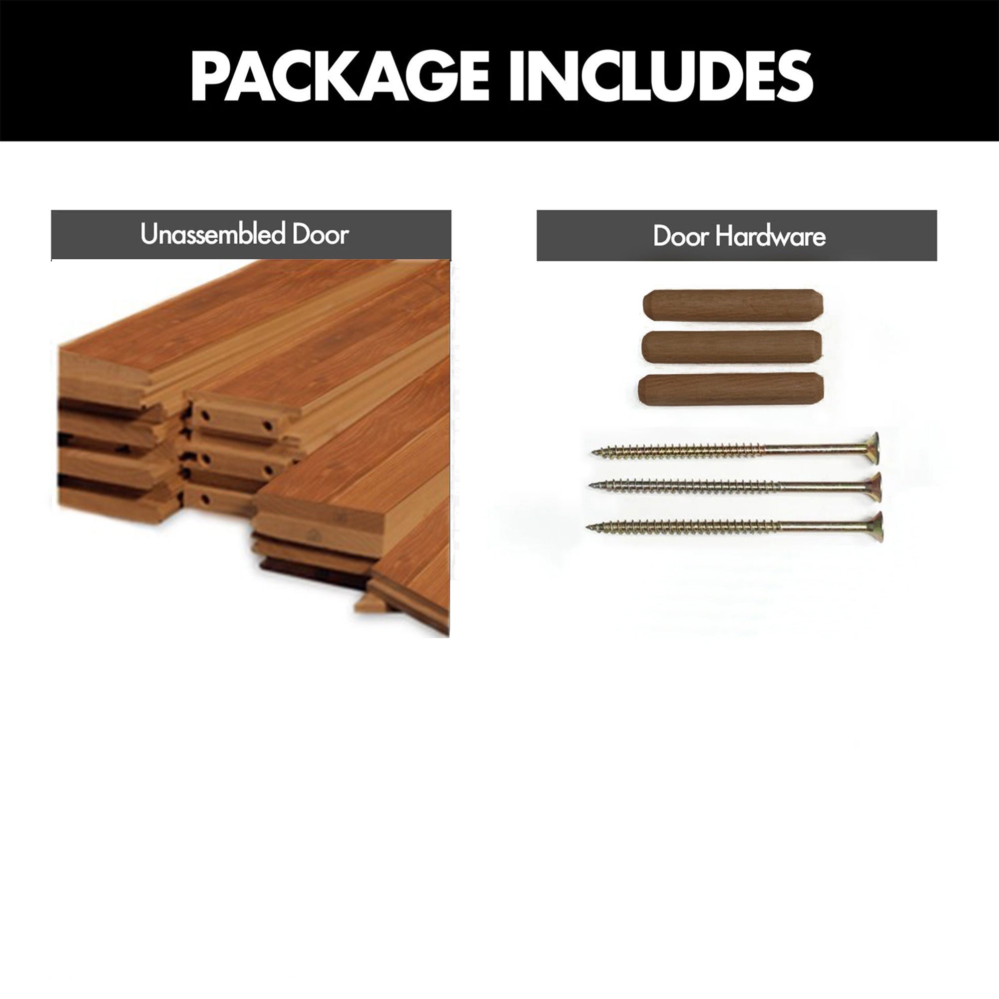 84" Height Early American Chalkboard Design Unassembled & Finished Pine Wood Barn Door (Interior Use Only)