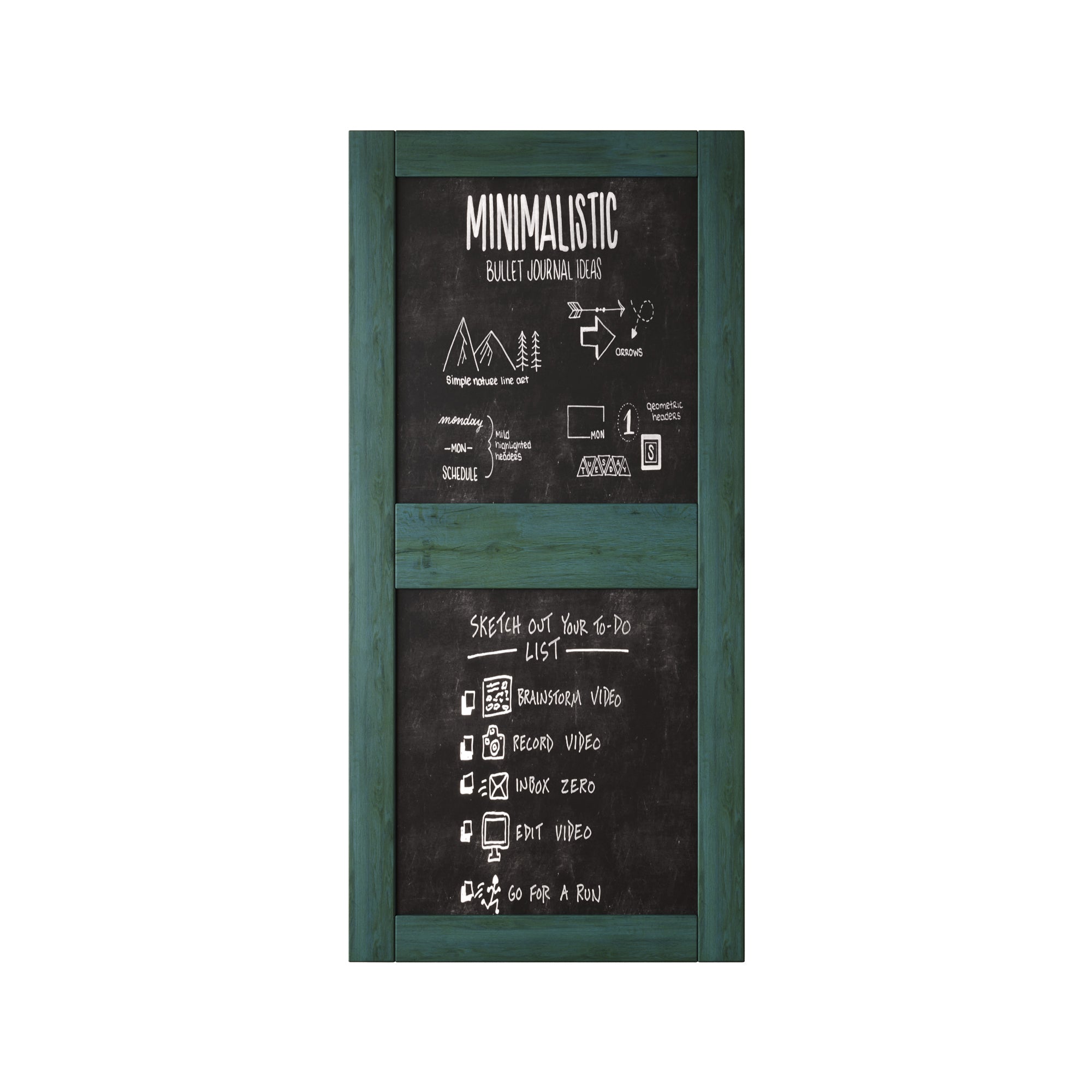 84" Height Royal Pine Chalkboard Design Unassembled & Finished Pine Wood Barn Door (Interior Use Only)