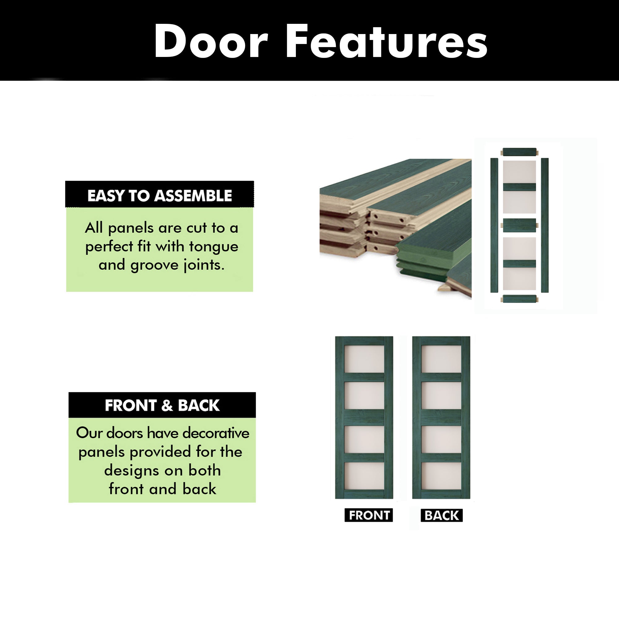 84" Height Royal Pine 4-Lite Frosted Glass Unassembled & Finished Pine Wood Barn Door (Interior Use Only)