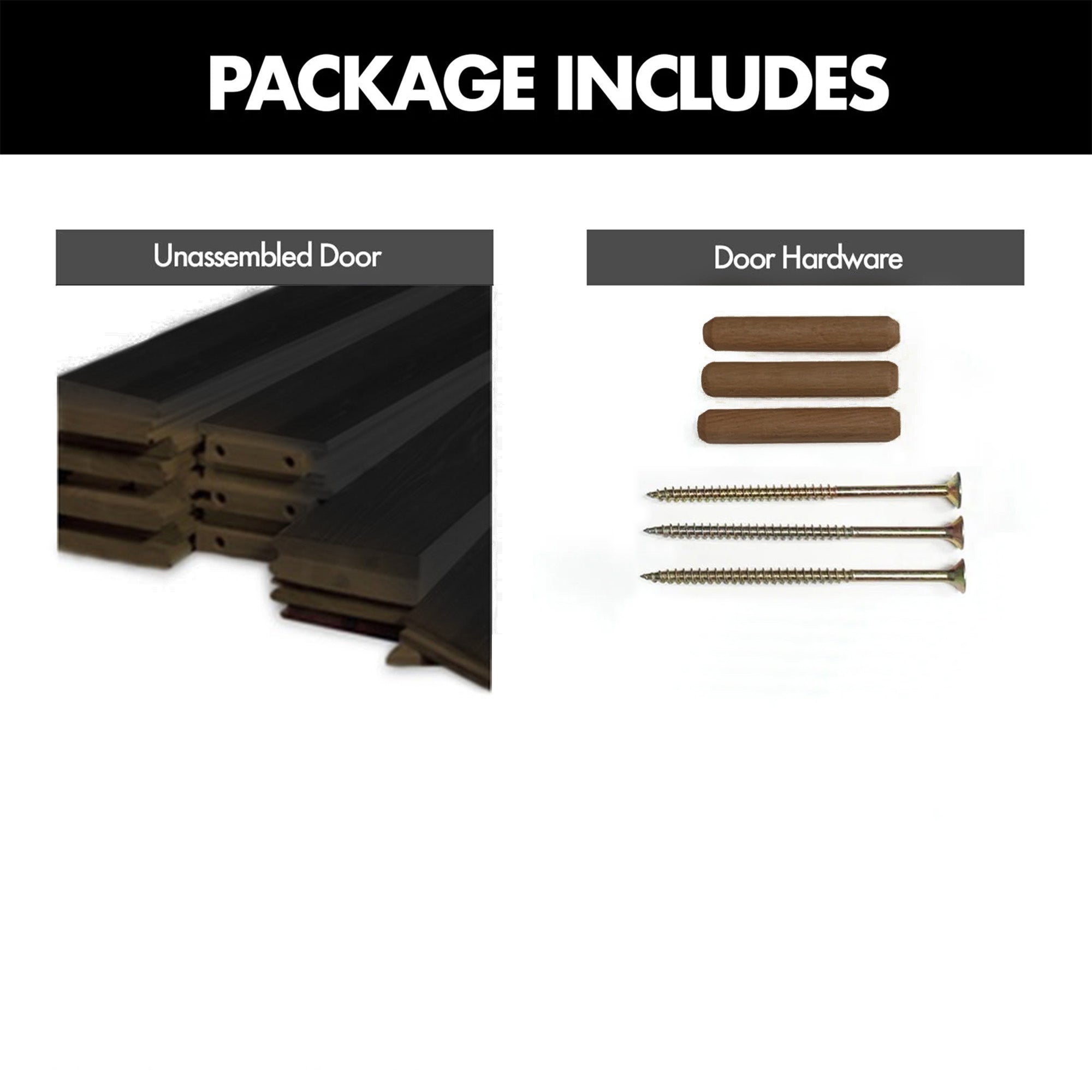 80" Height Black Half Lite Chalkboard Unassembled & Finished Pine Wood Barn Door (Interior Use Only)