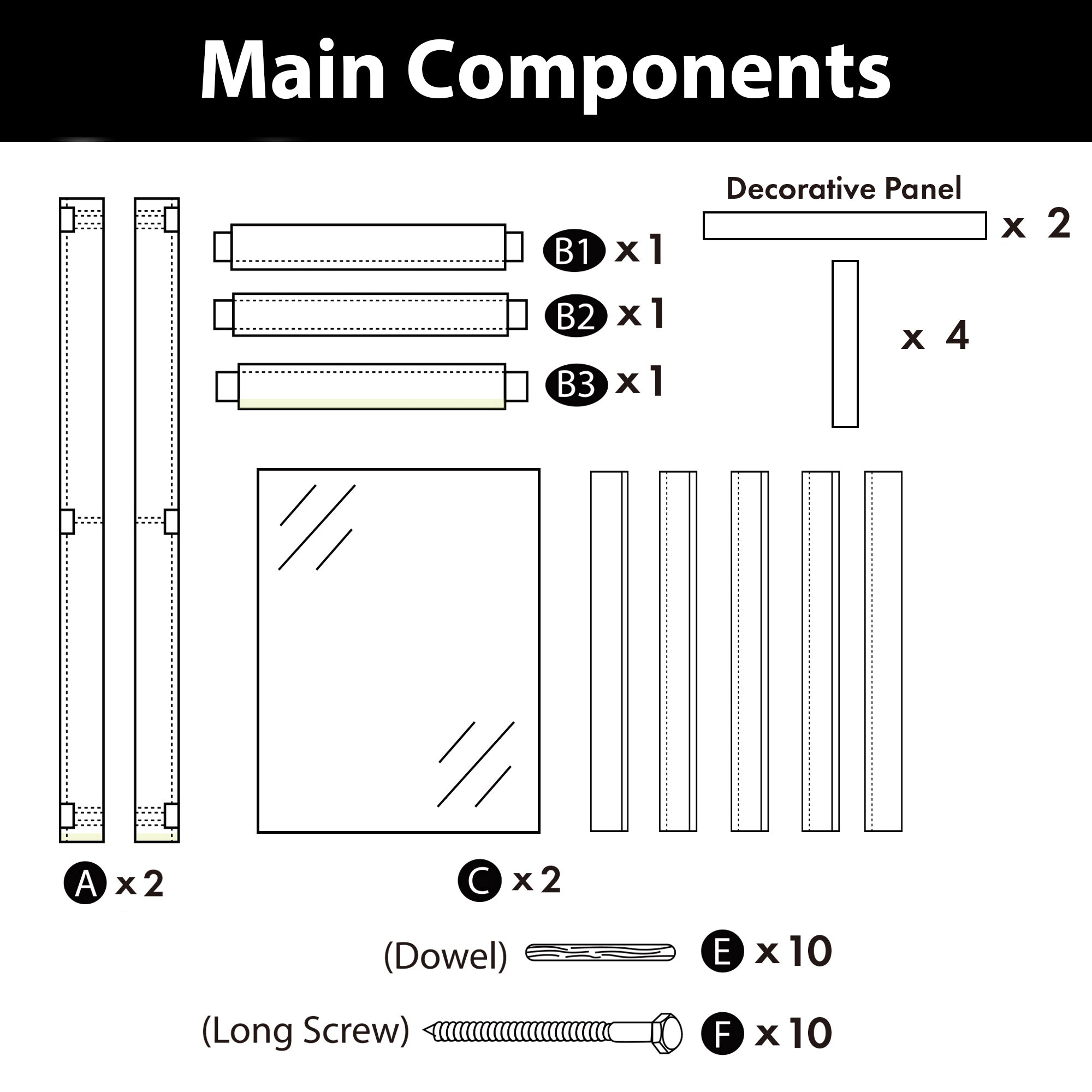 80" Height Ebony Half Lite Frosted Glass Cross Design Unassembled & Finished Pine Wood Barn Door (Interior Use Only)