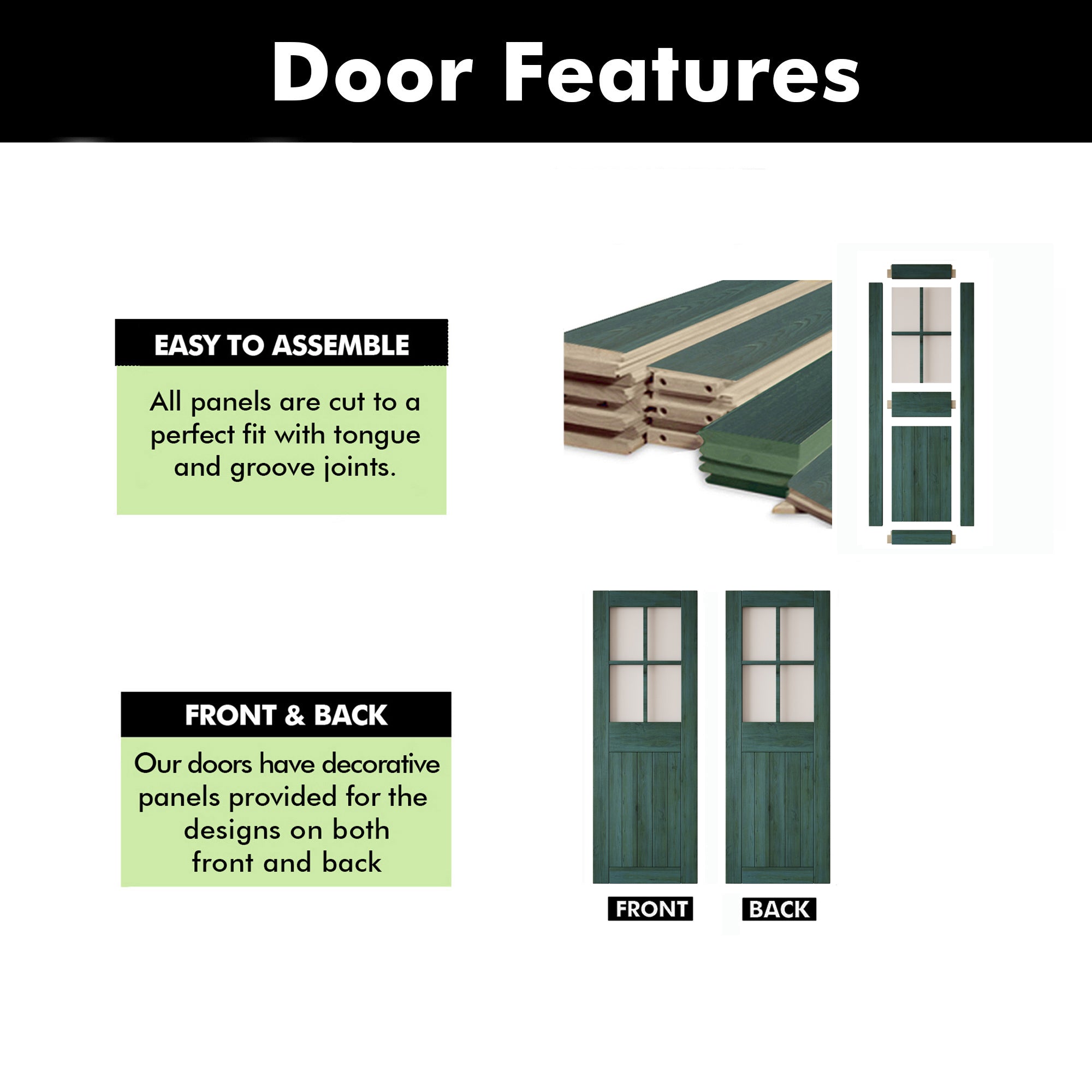 84" Height Royal Pine Half Lite Grid Glass Unassembled & Finished Pine Wood Barn Door (Interior Use Only)