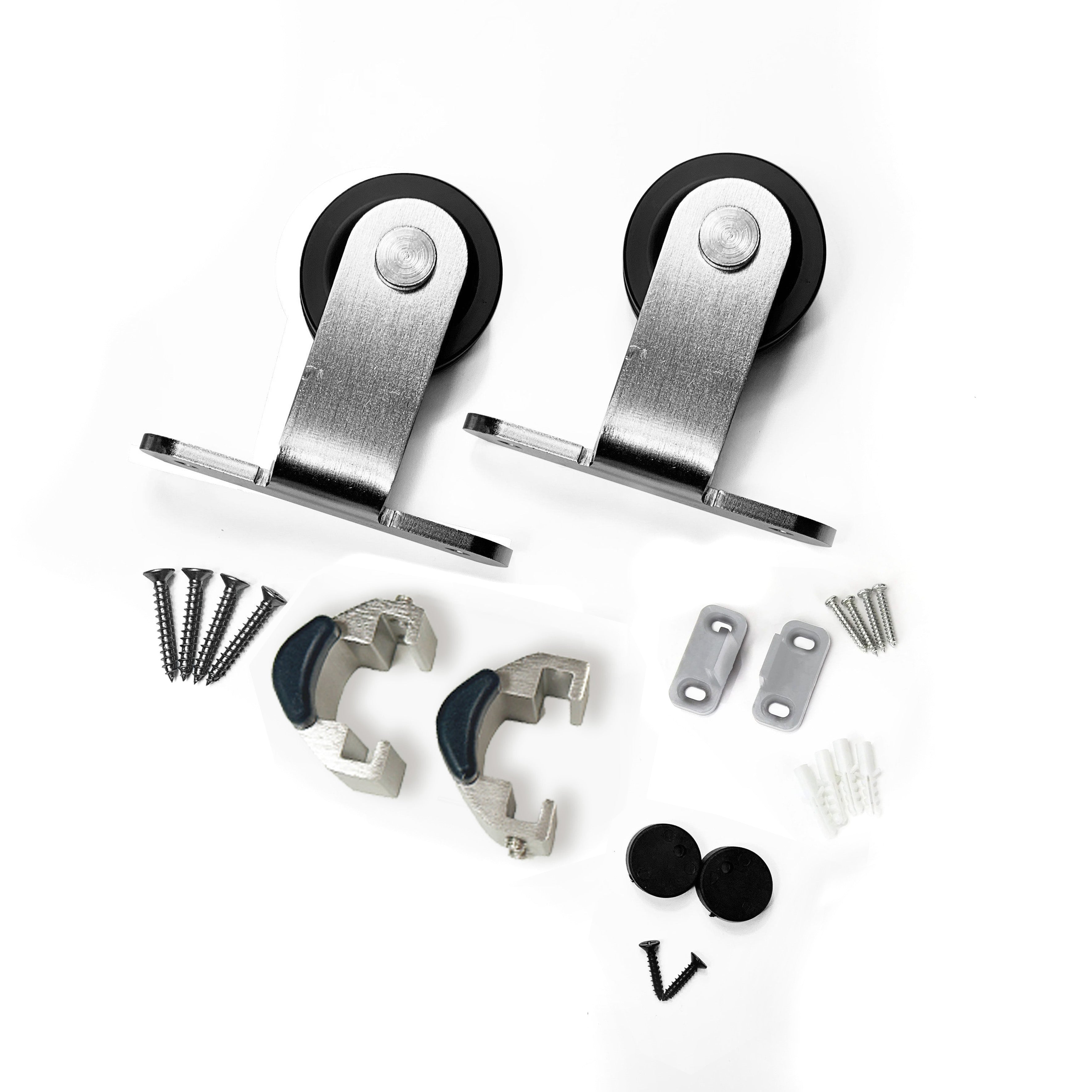 homacer brushed nickel t-shape roller set