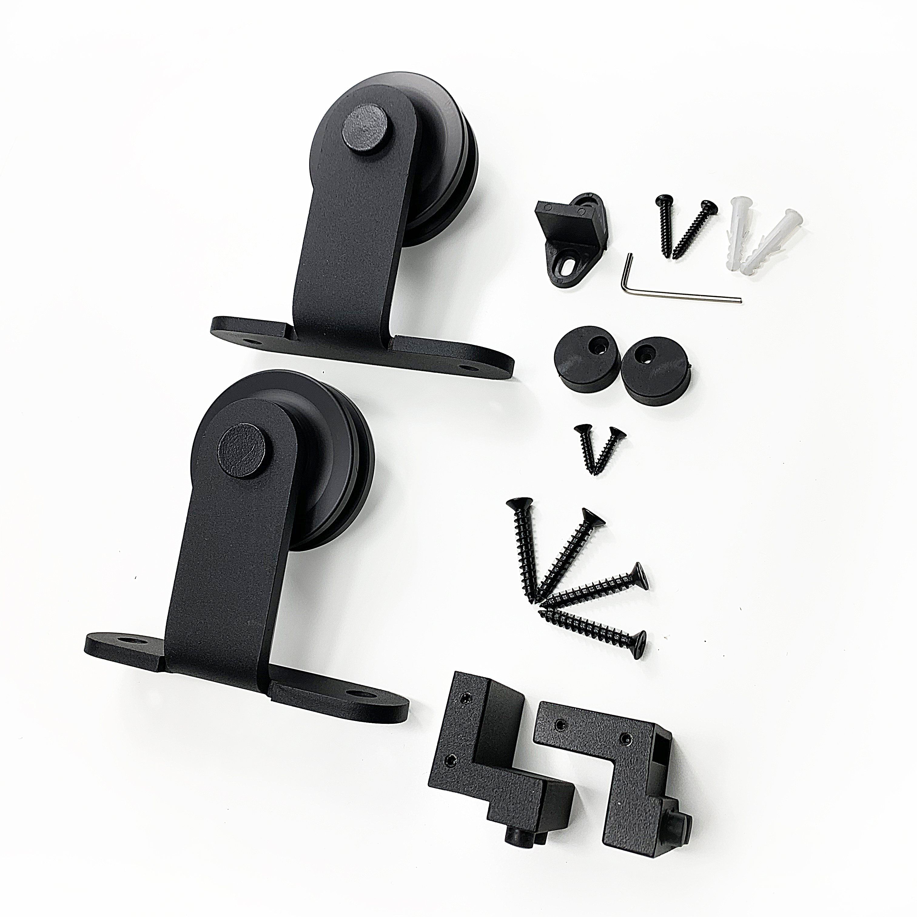 homacer black rustic t-shape roller set