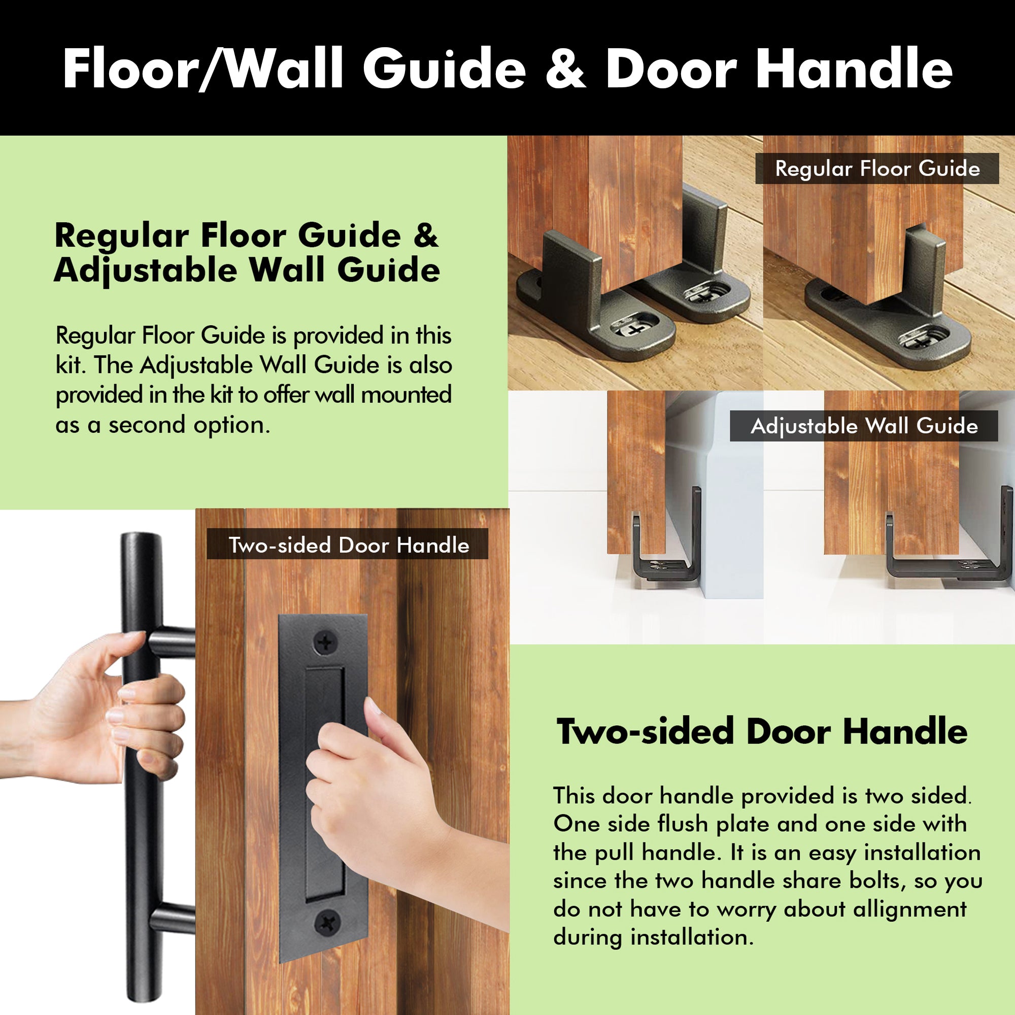 80" Height Early American Vertical Stripe Design Unassembled & Finished Double Pine Wood Barn Door with Non-Bypass Installation Hardware Kit(Interior Use Only)