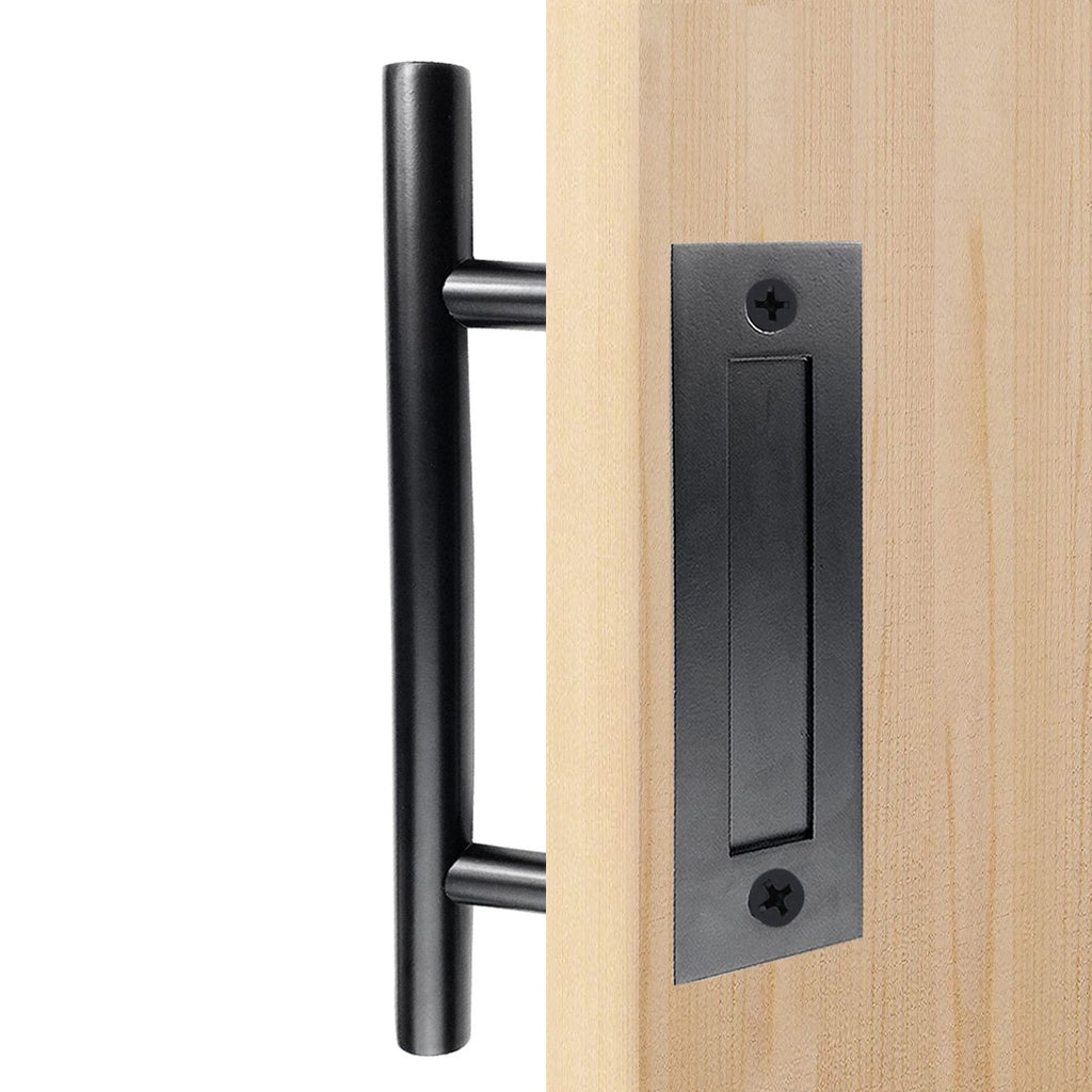 Black Carbon Steel Door Handle Design#09