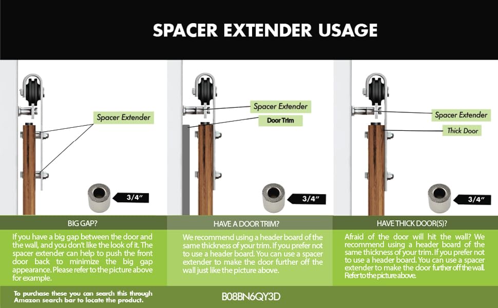 Homacer Spacer extender usage