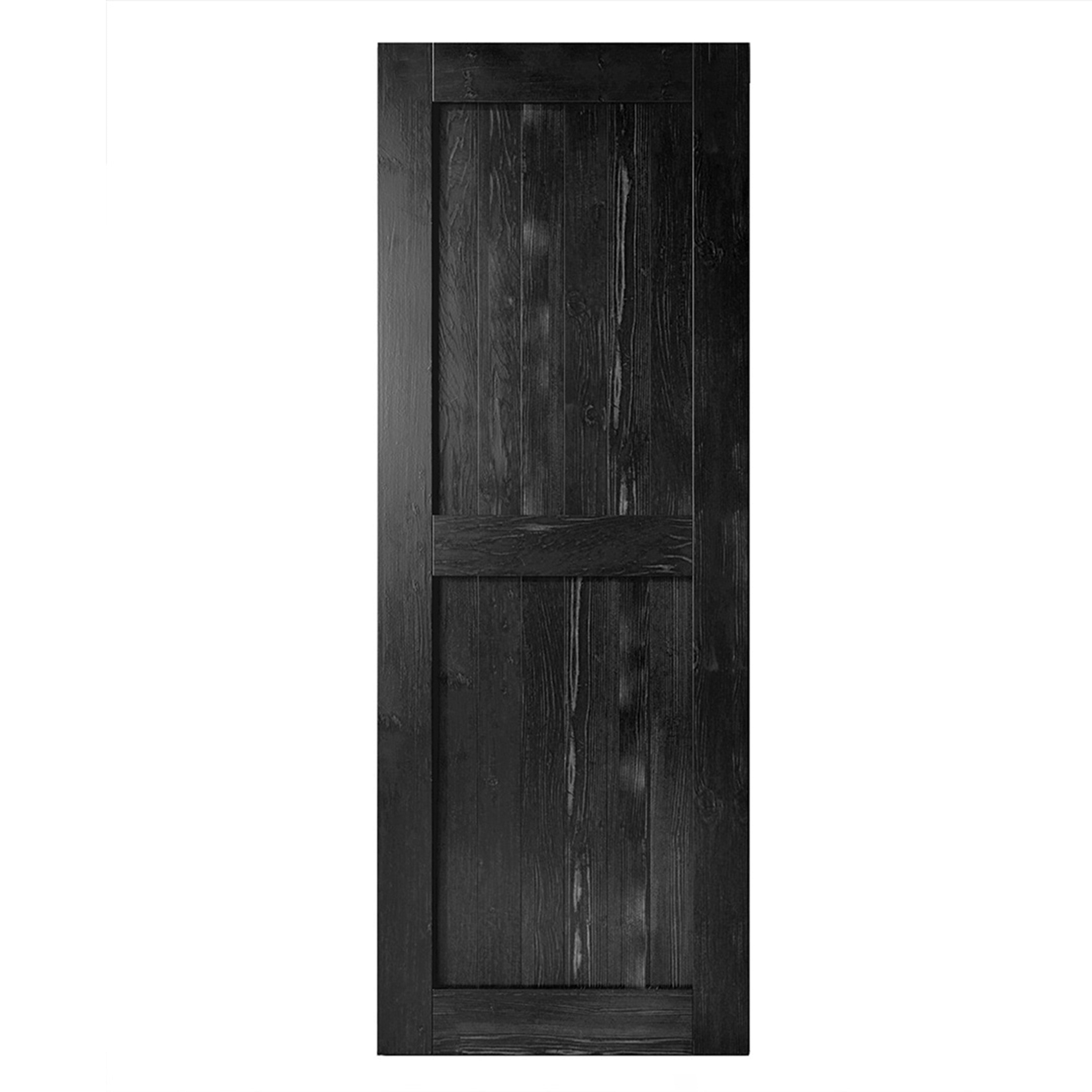 homacer black sliding barn door