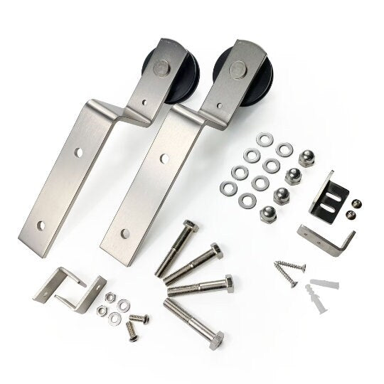 homacer brushed nickel bent straight roller set