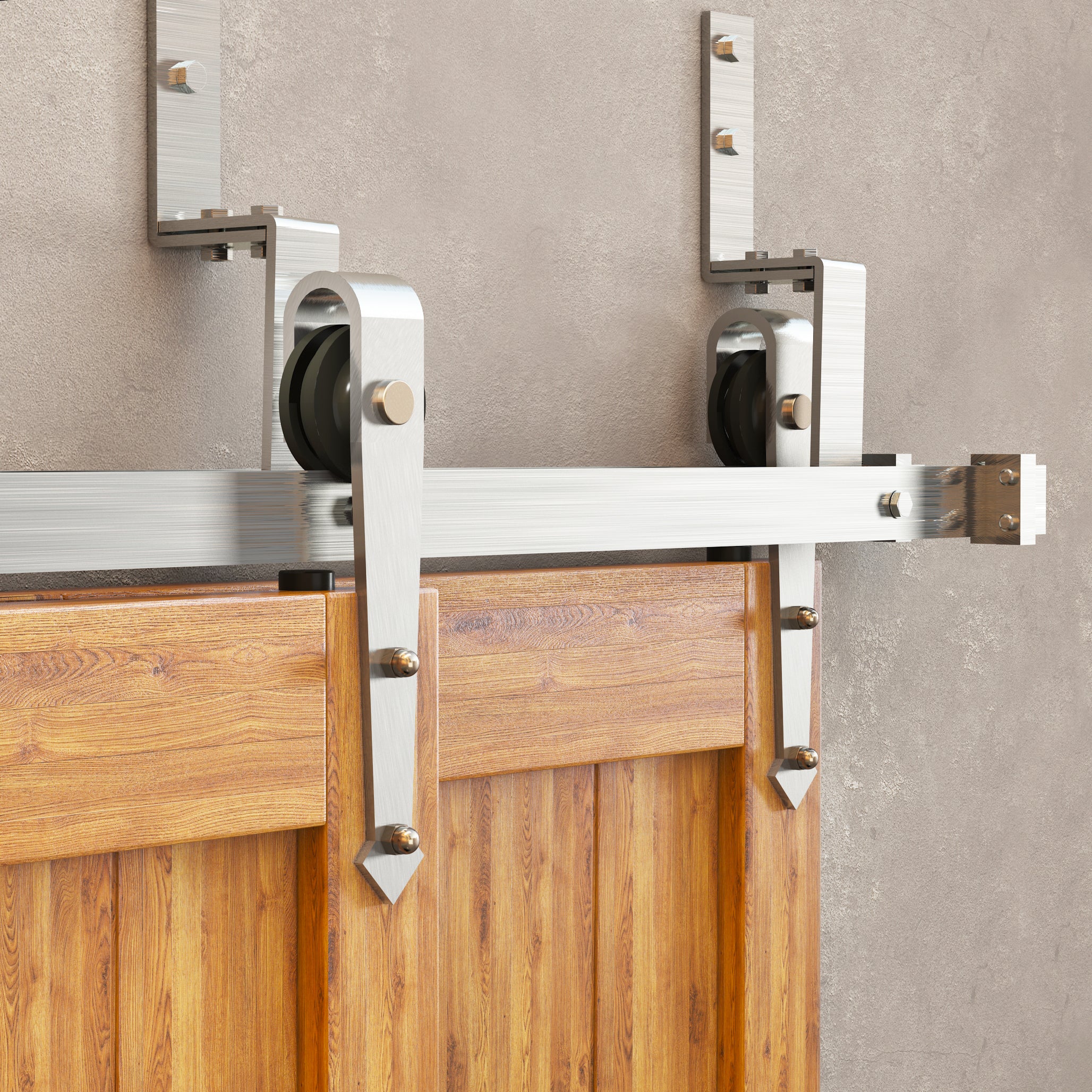 double track arrow sliding door kit