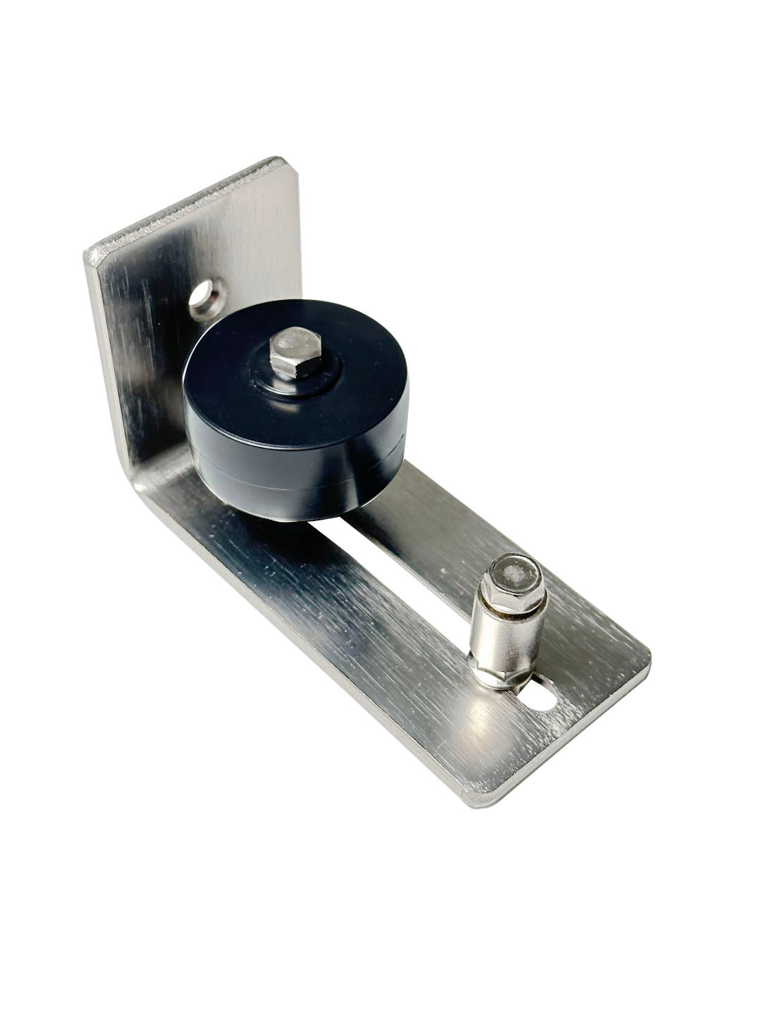 homacer Brushed Nickel Roller Floor Guide for sliding barn doors
