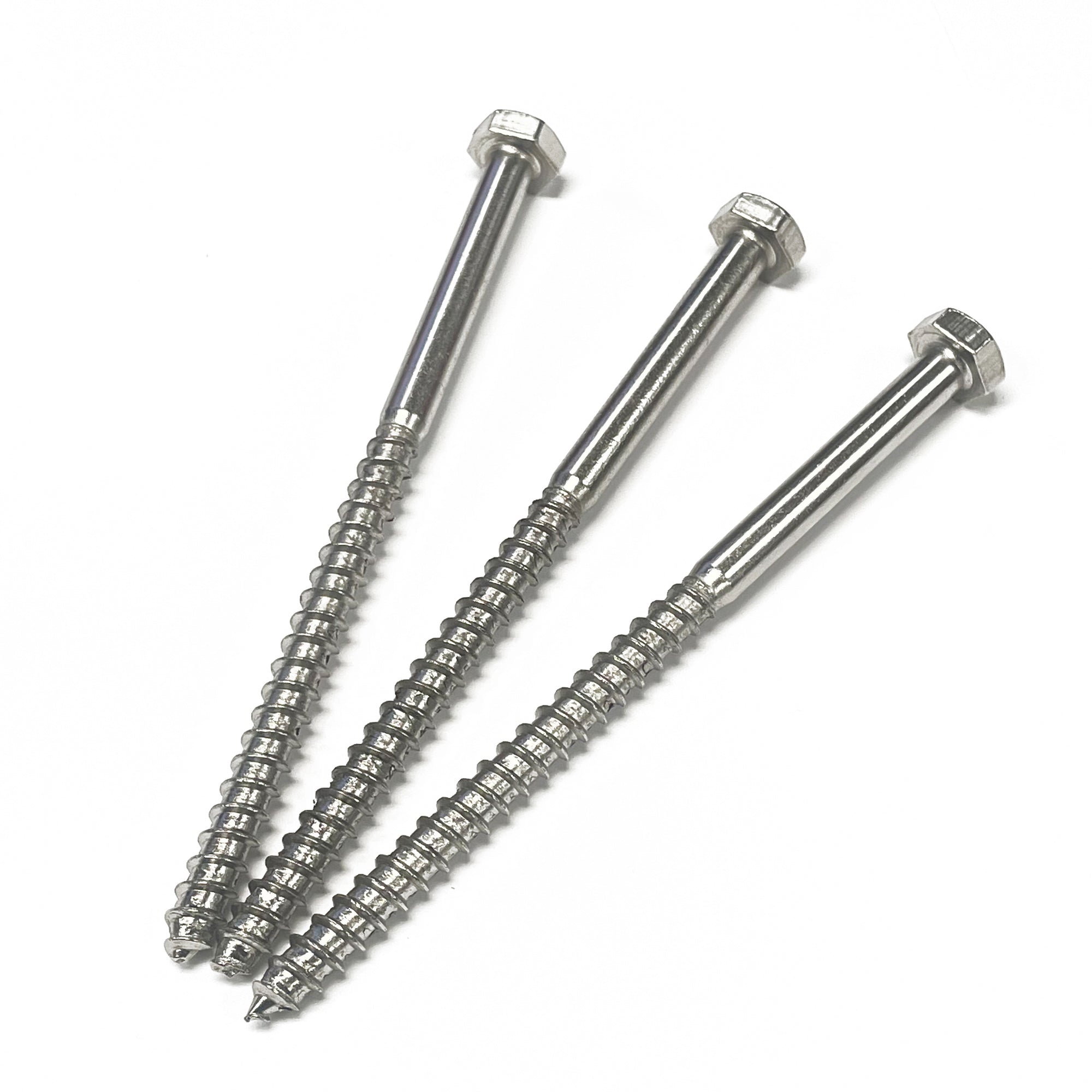 brushed nickel lag bolts