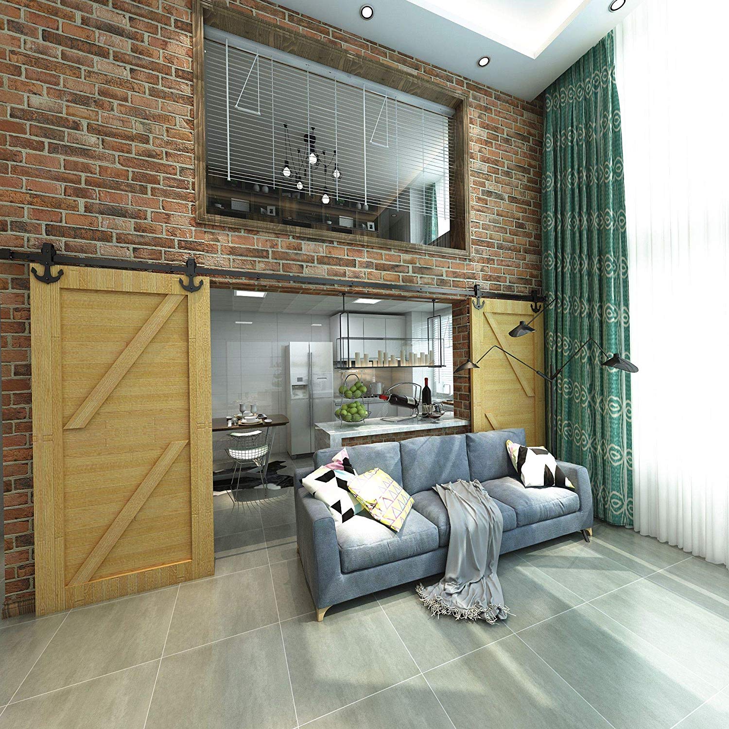 high-quality sliding barn door kit - anchor roller