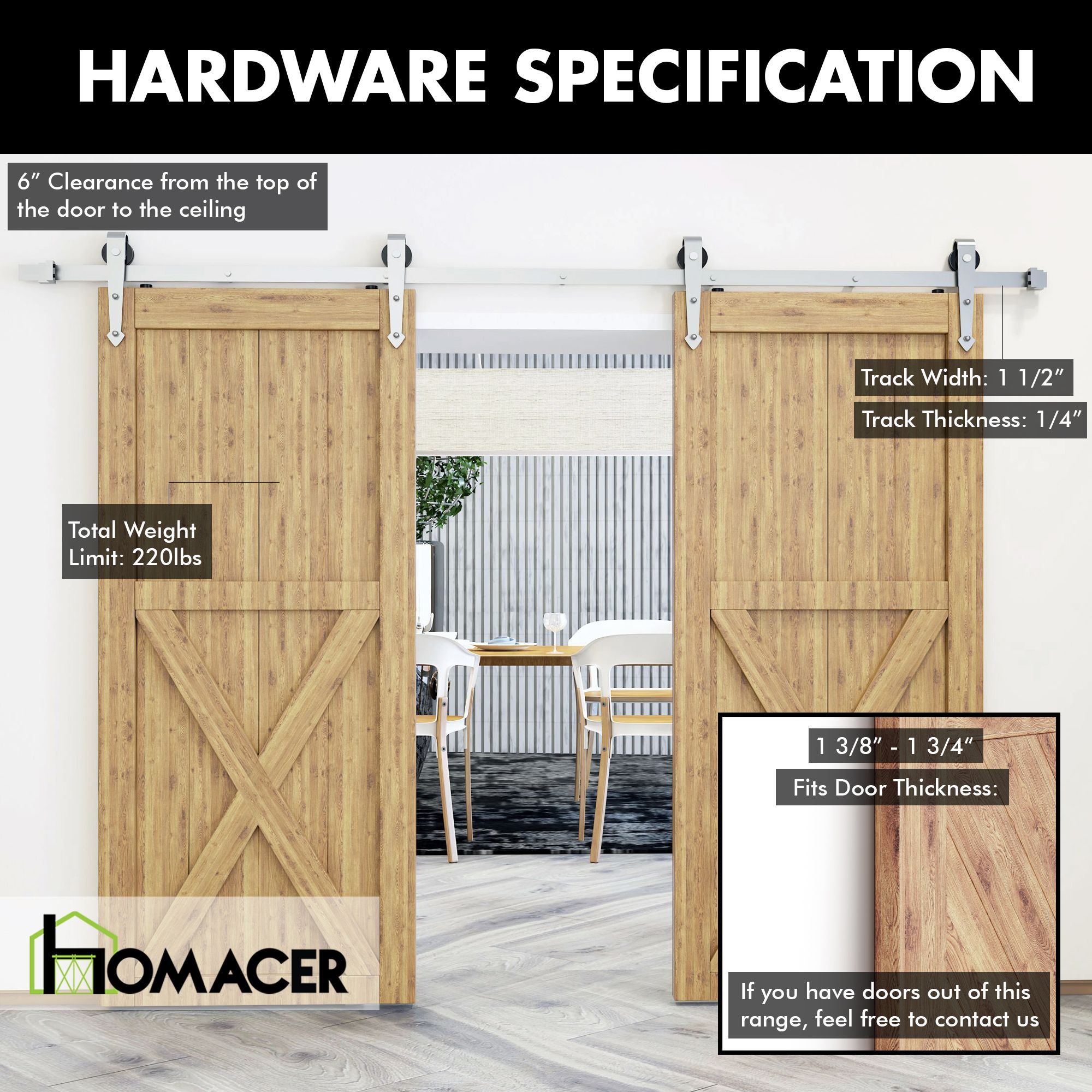 arrow barn door hardware