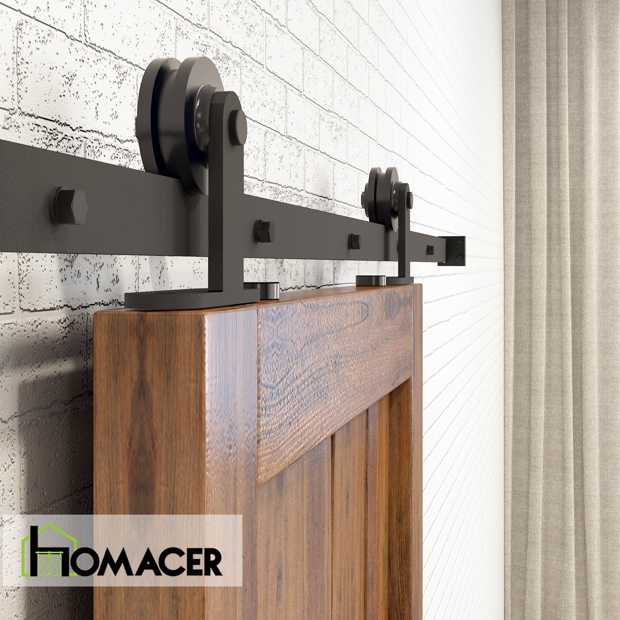 barn door hardware kits with t-shape roller