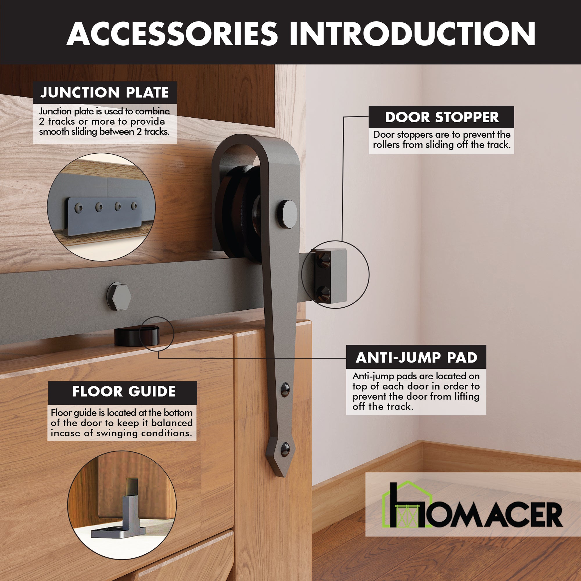 mini arrow sliding door kit