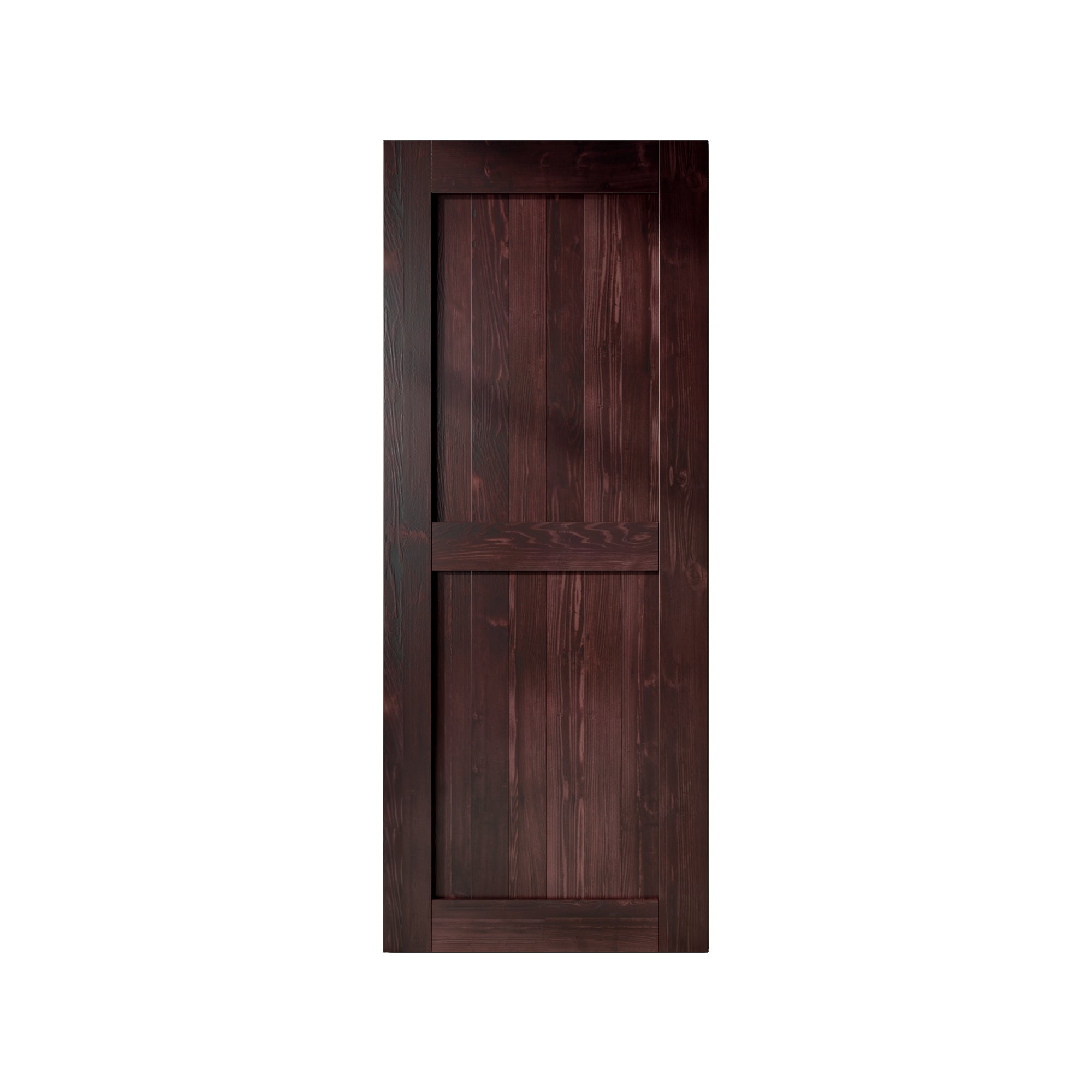 homacer red mahogany sliding barn door