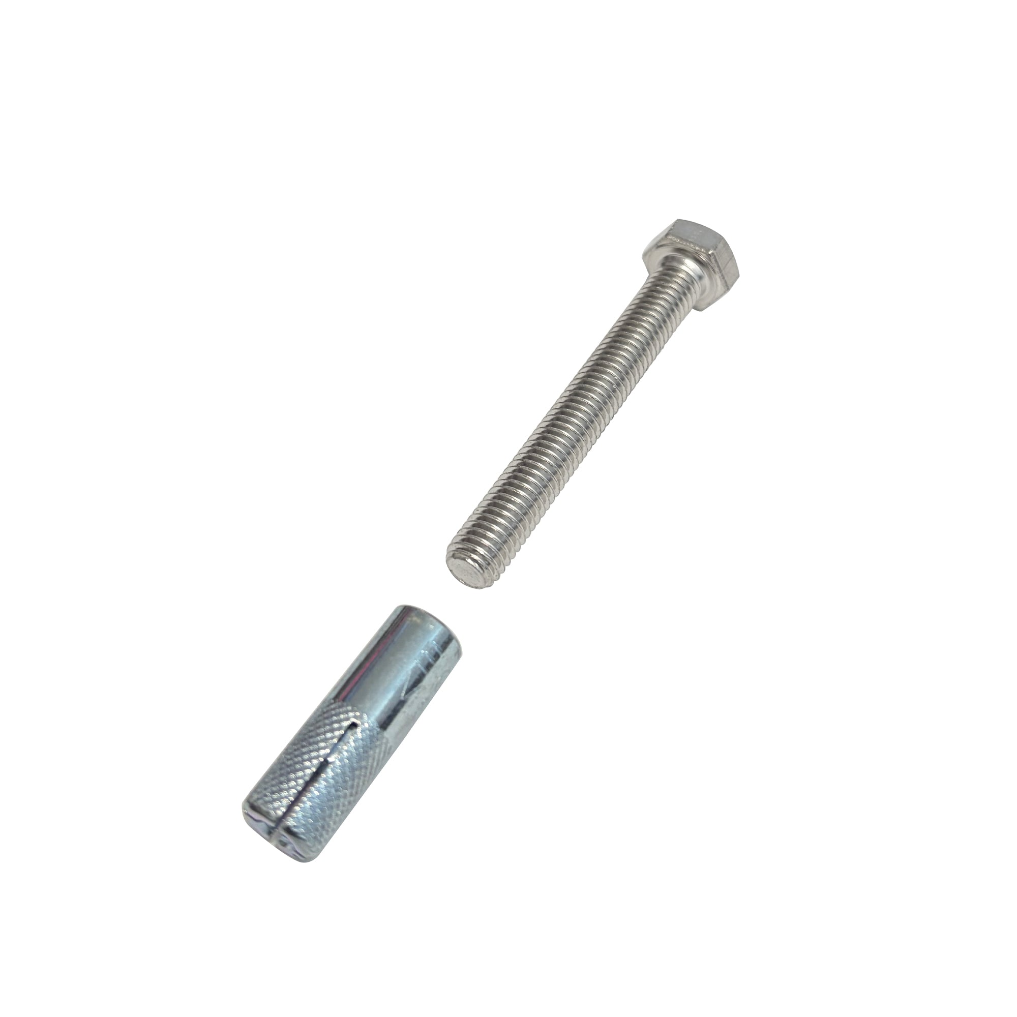 Brushed Nickel Concrete Lag Bolt / Anchor Set