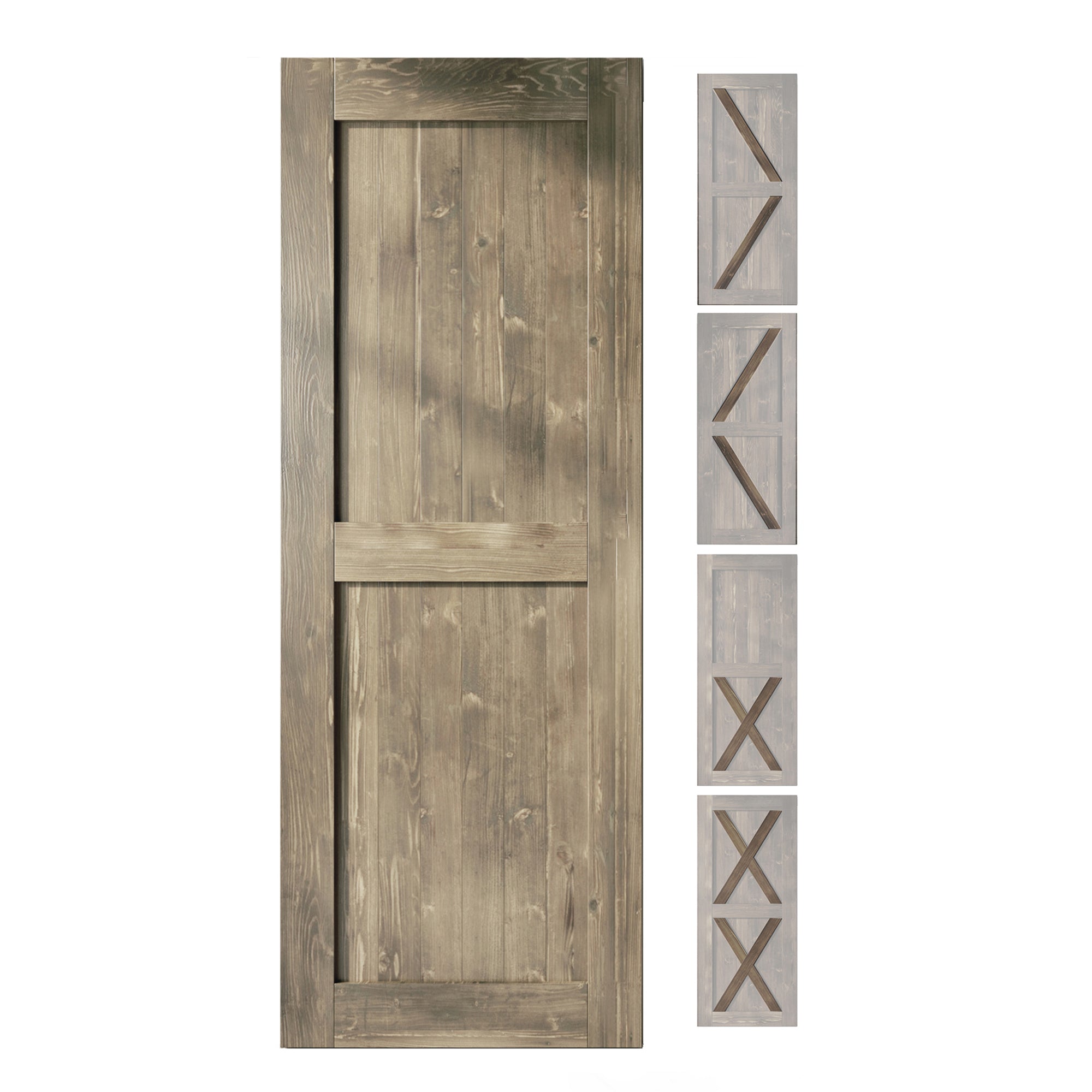 homacer classic gray modern barn door