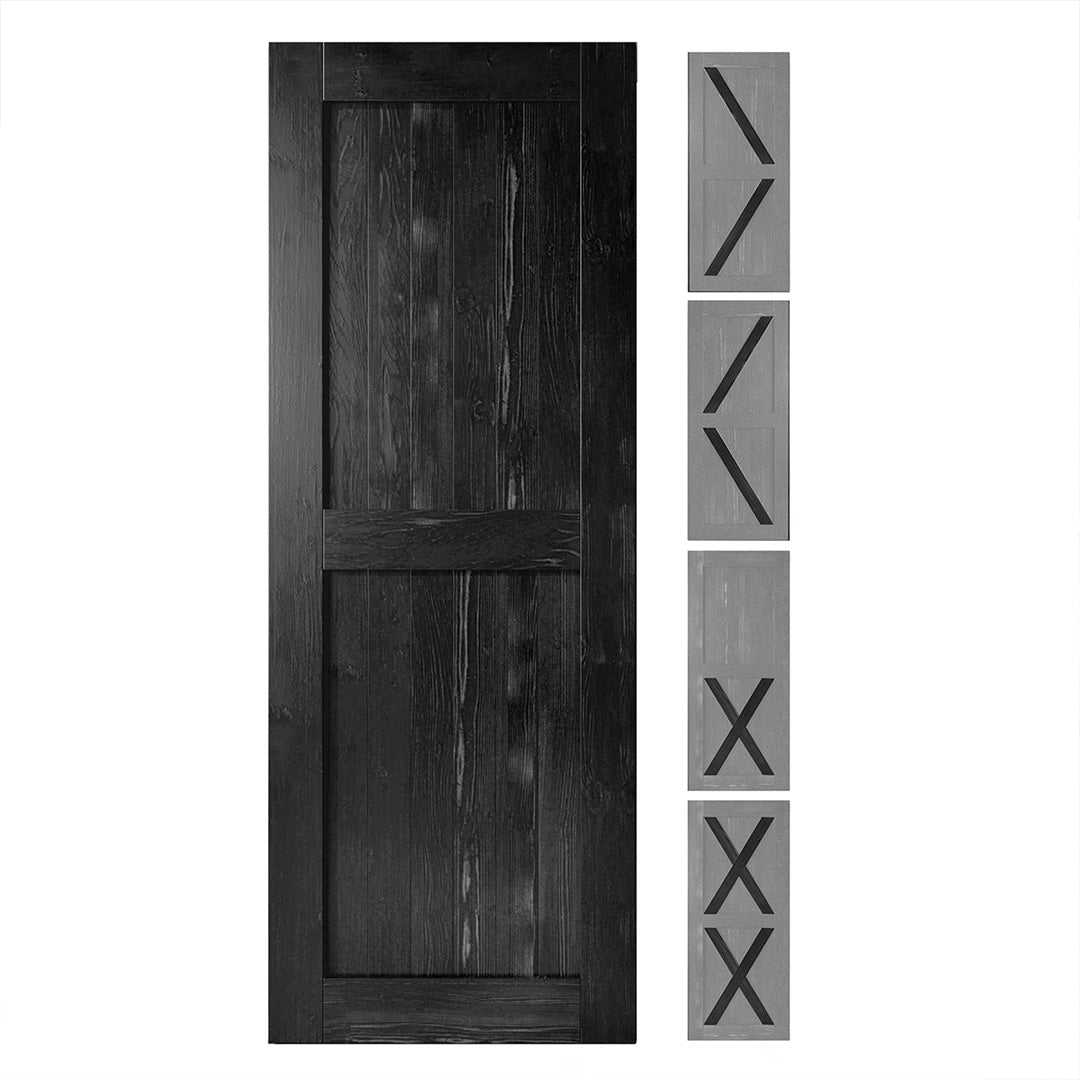 homacer ebony modern barn door