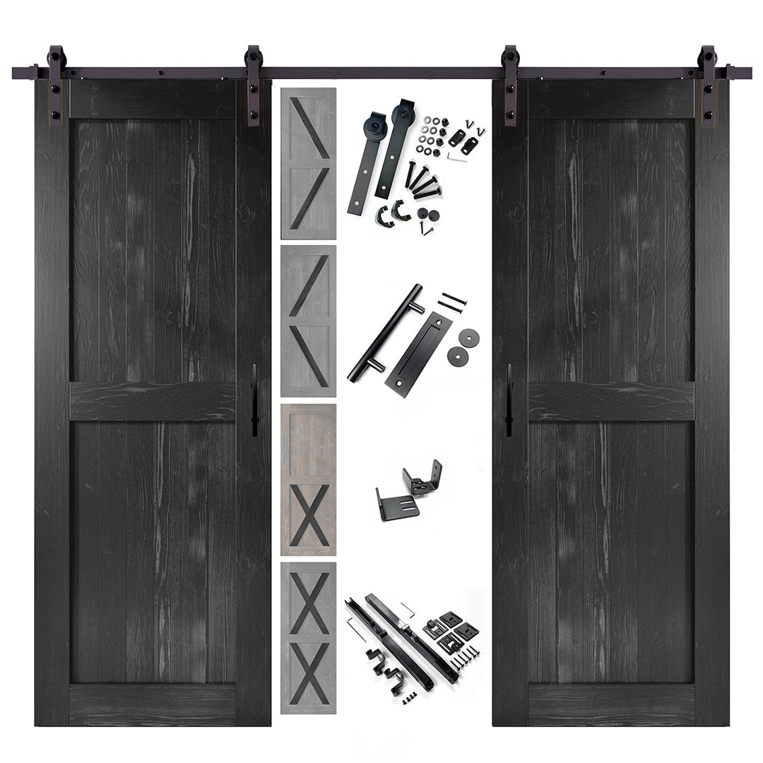 reliable non-bypass barn door kit