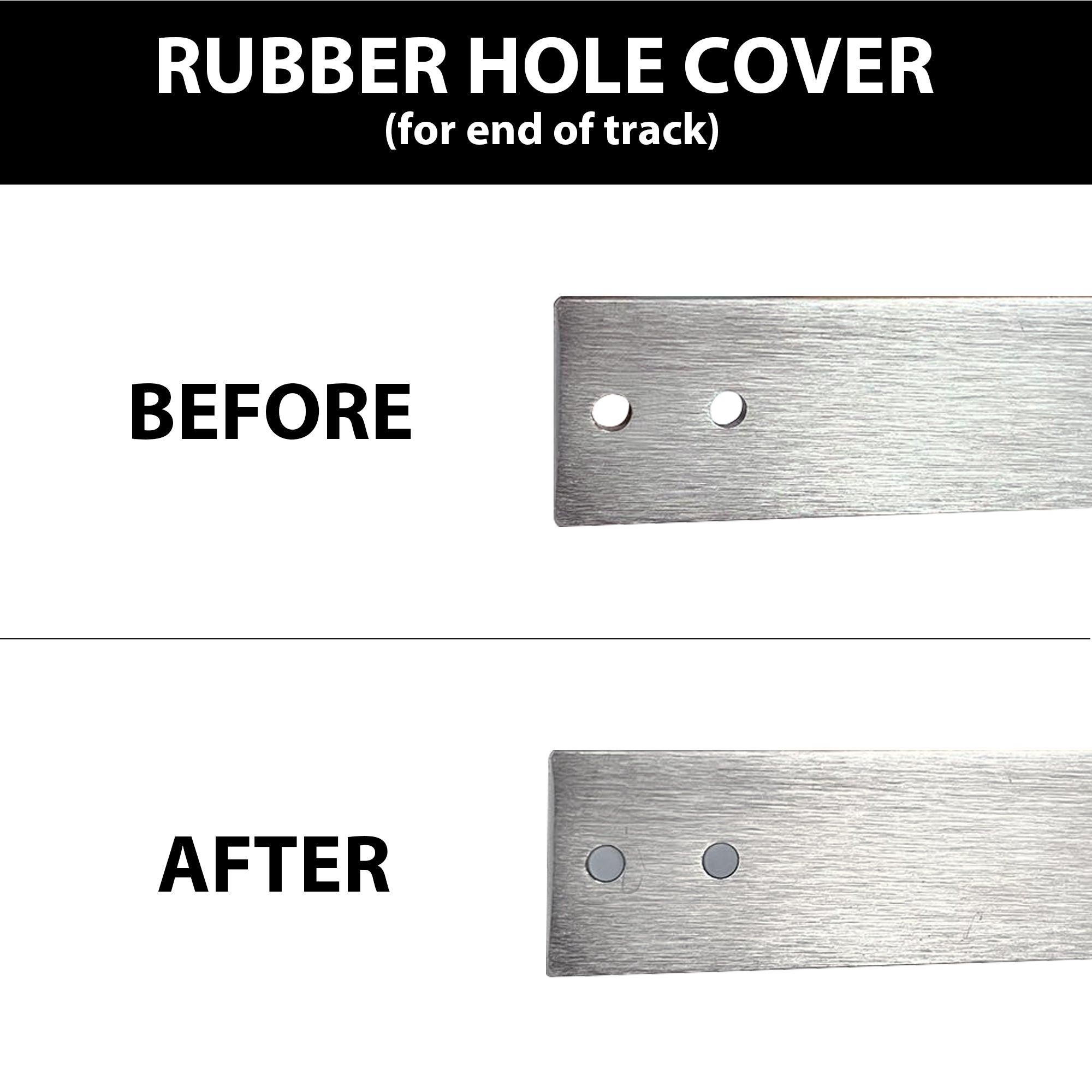 reliable junction plate hole covers - black