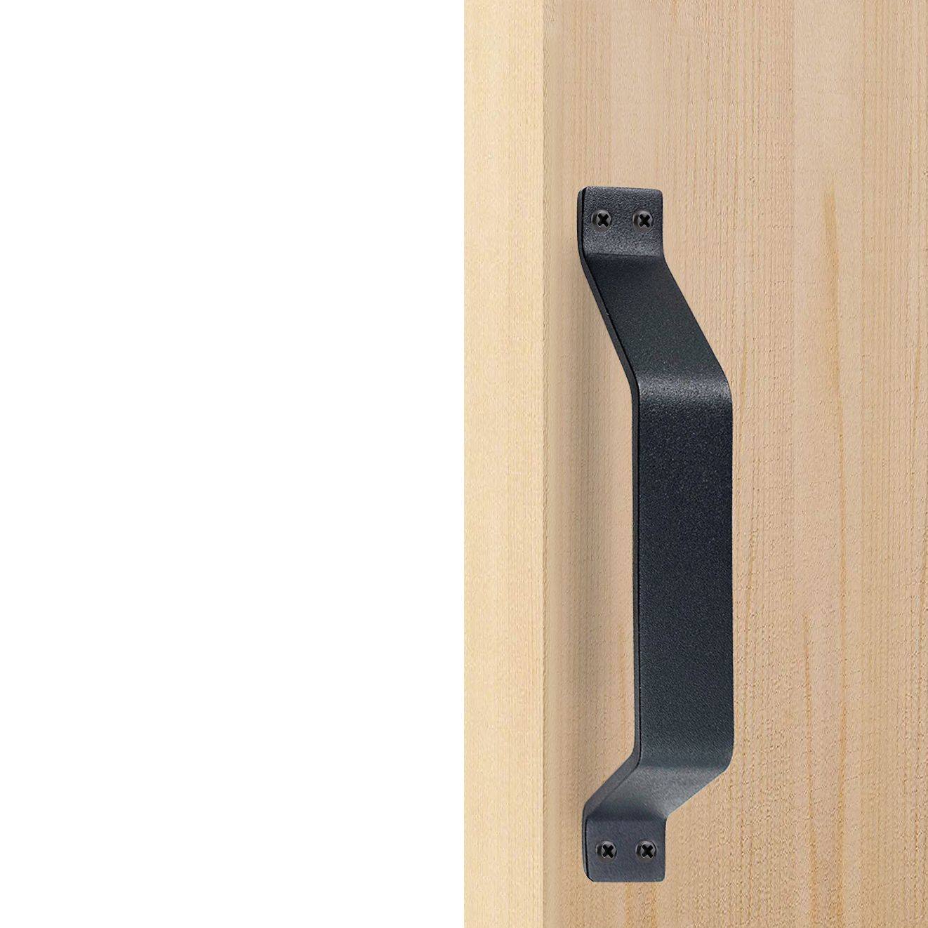 homacer sliding barn door Black Carbon Steel Door Handle Design#11
