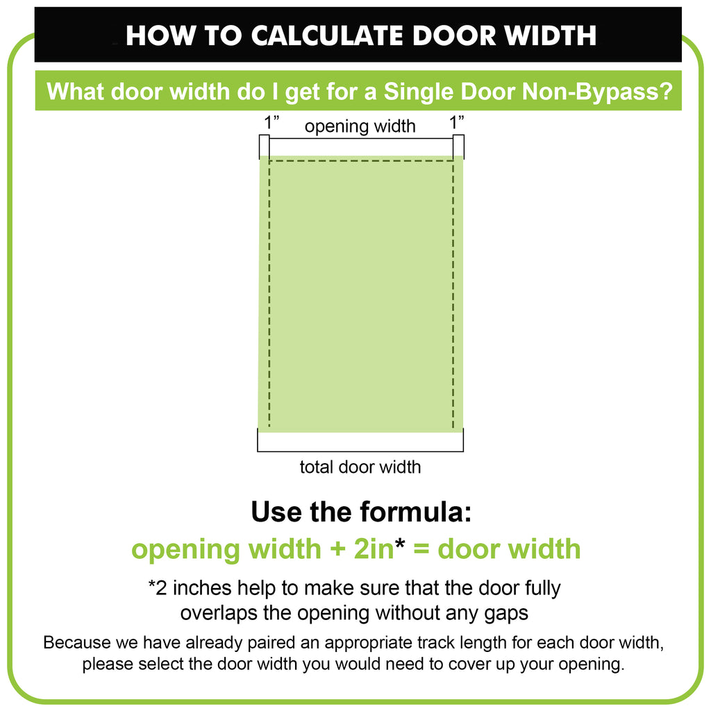 5-in-1 Single 84in Barn Door with Non-Bypass Installation Hardware Kit