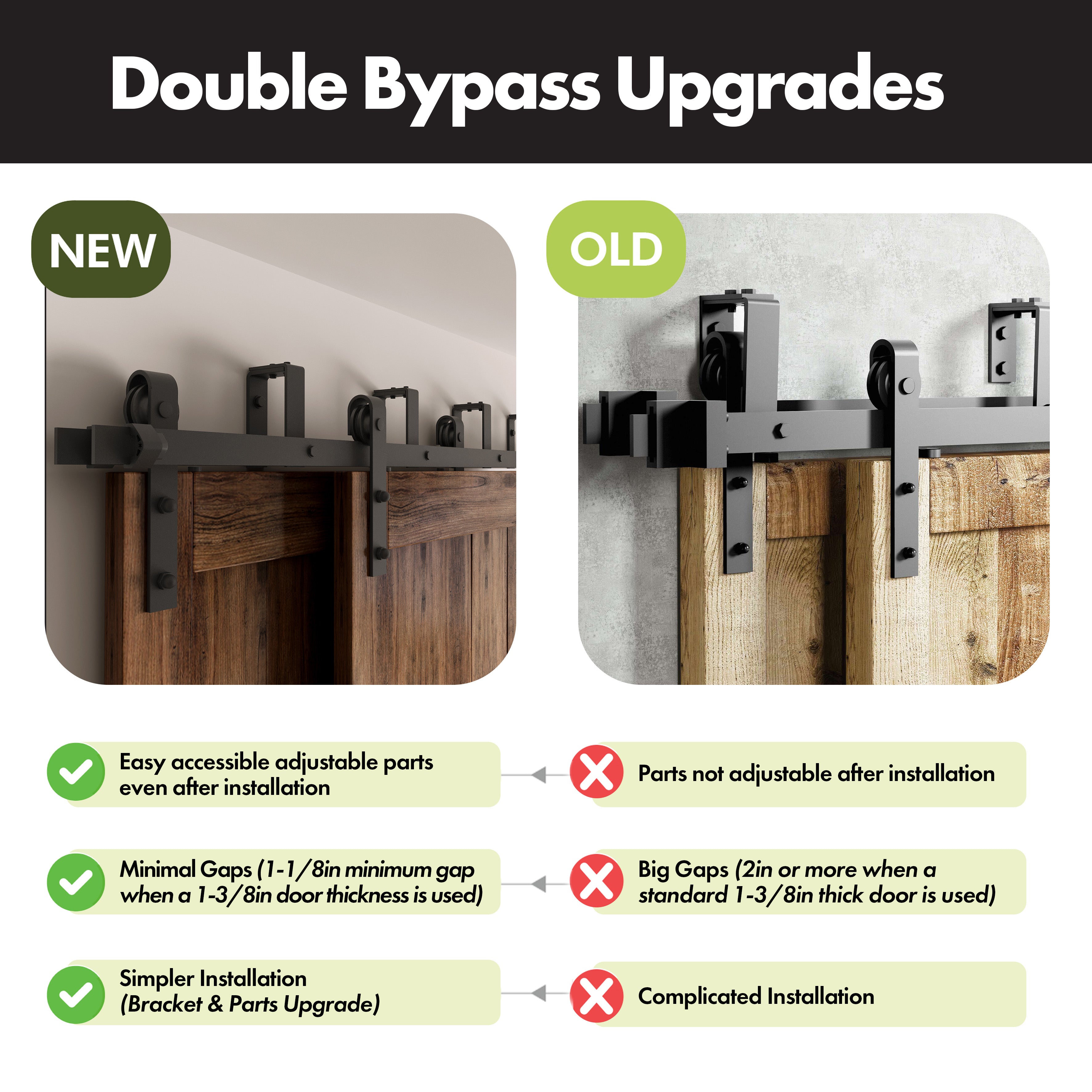 durable classic barn door kit
