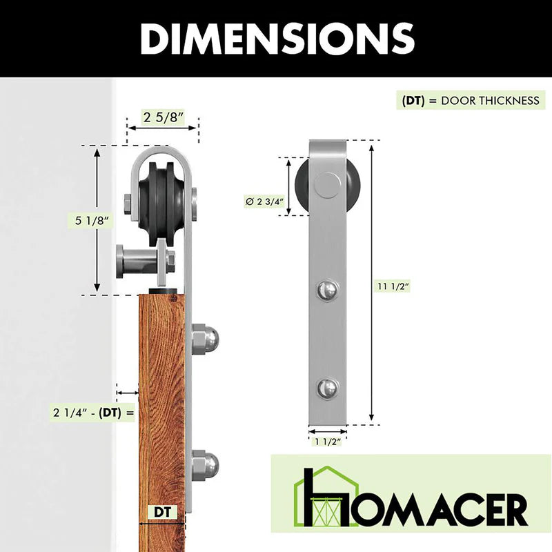 brushed nickel classic roller set by homacer