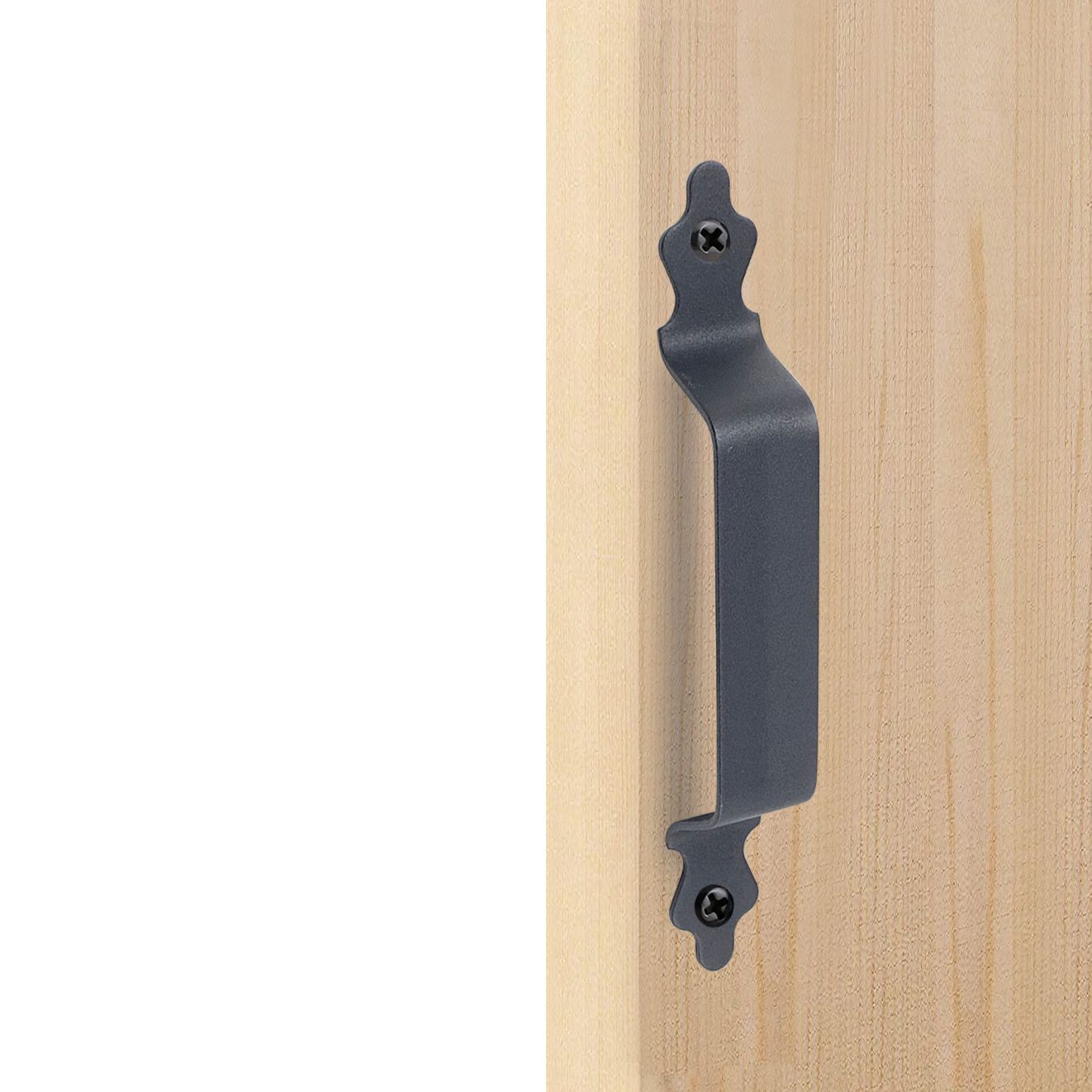 homacer sliding barn door Black Carbon Steel Door Handle Design#1