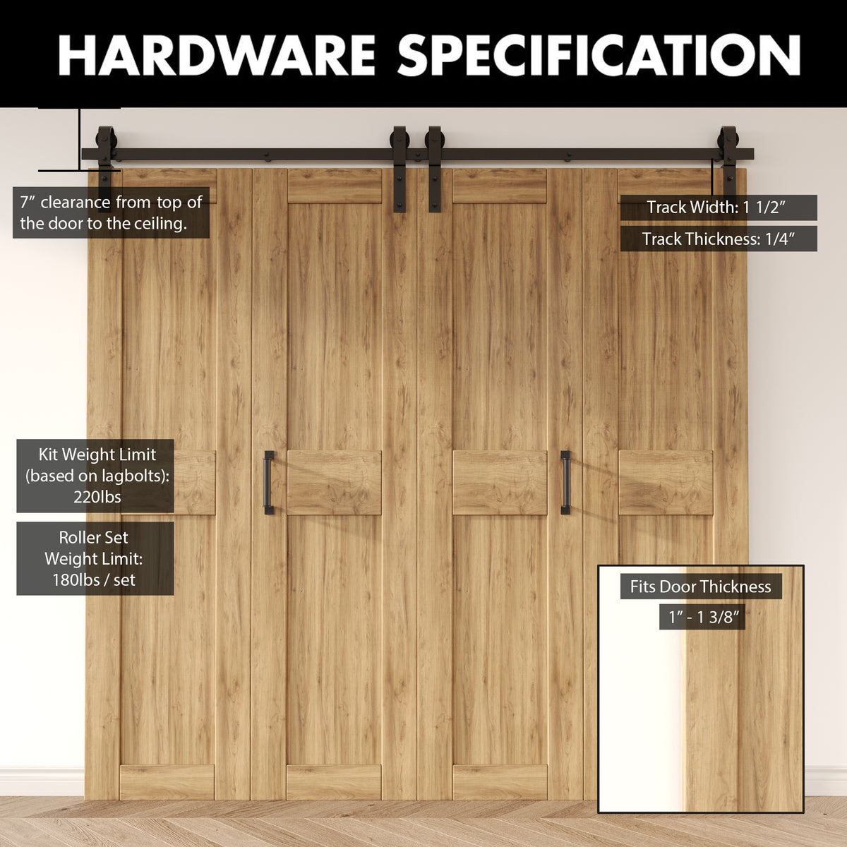homacer bifold hardware specification