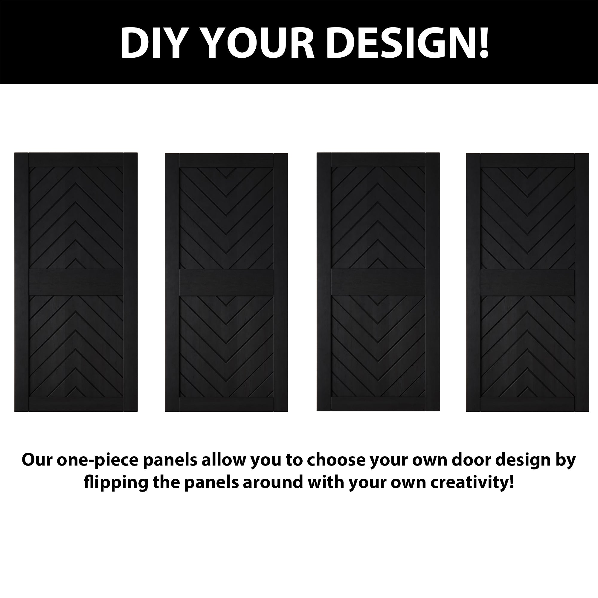 black pine wood barn door