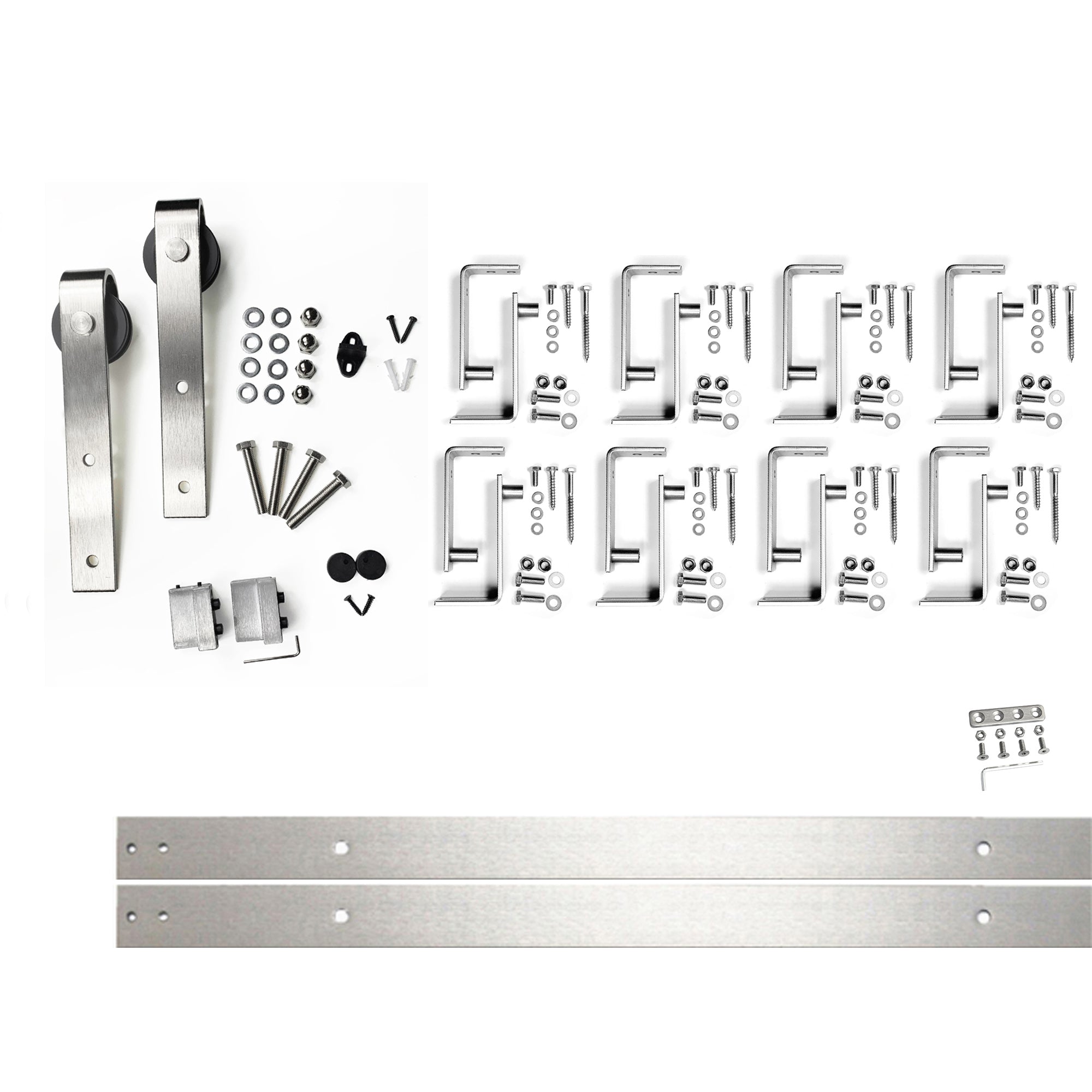 Brushed Nickel Single Track Bypass Convert to Double Track U-Shape Bypass (Classic Design)