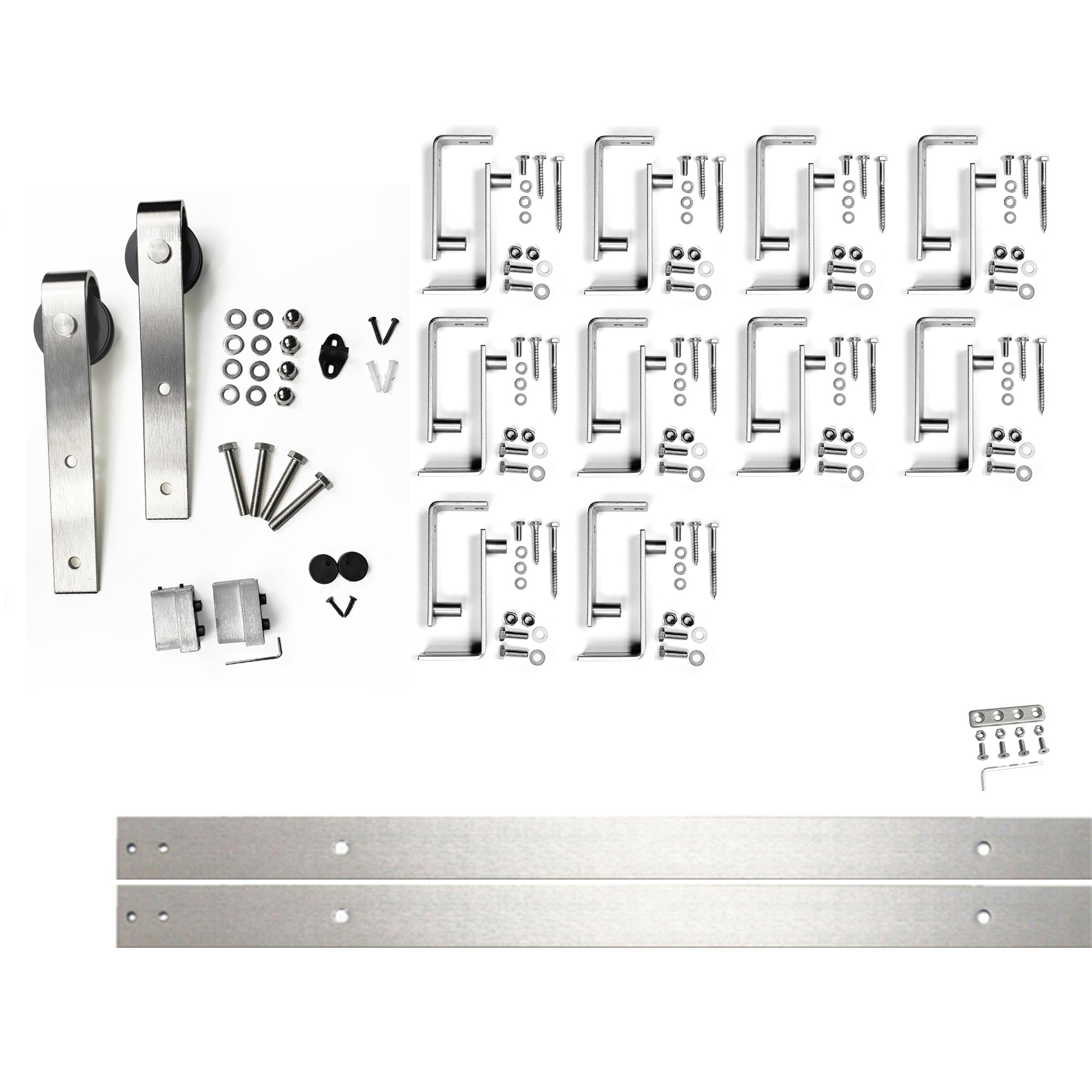 Brushed Nickel Single Track Bypass Convert to Double Track U-Shape Bypass (Classic Design)