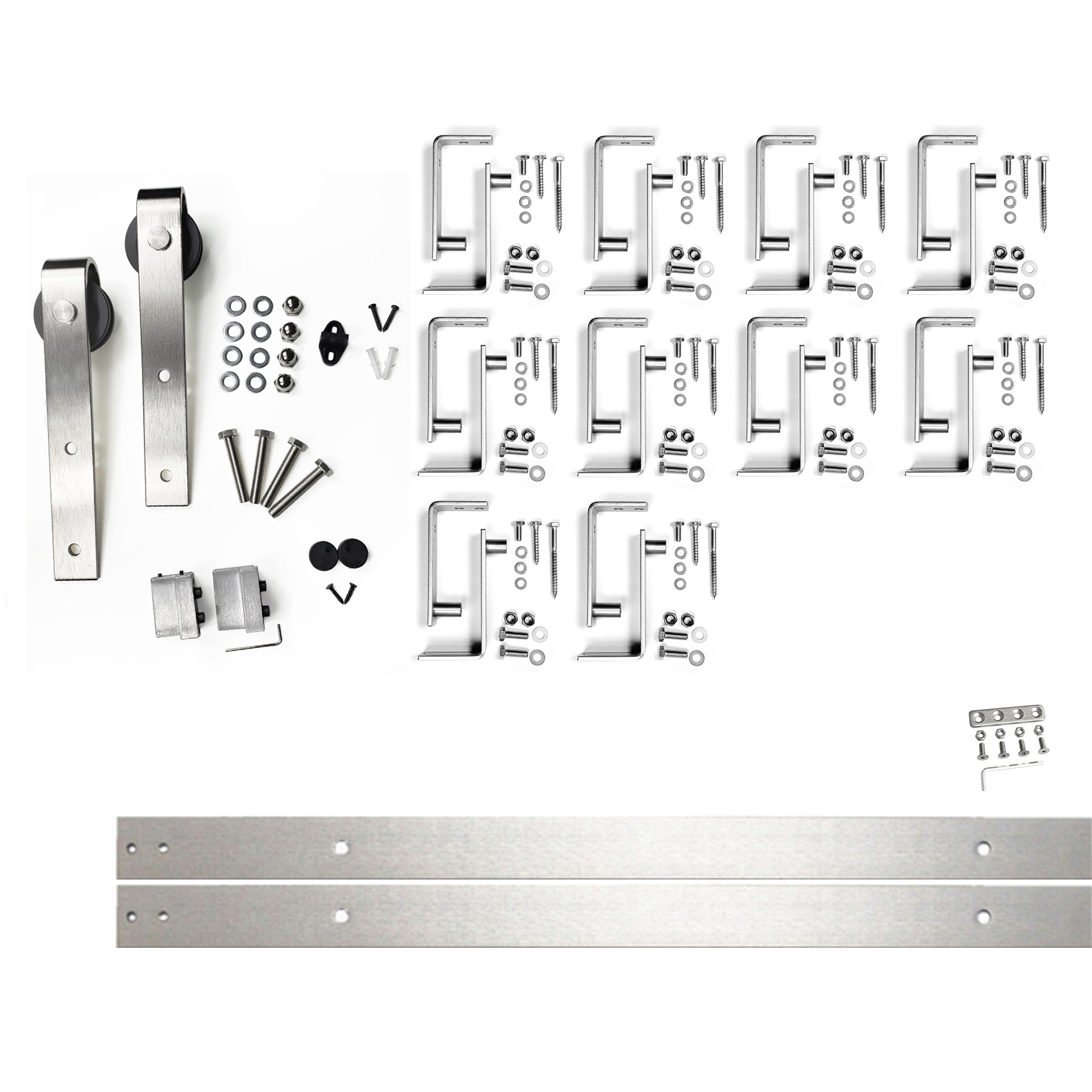 Brushed Nickel Single Track Bypass Convert to Double Track U-Shape Bypass (Classic Design)