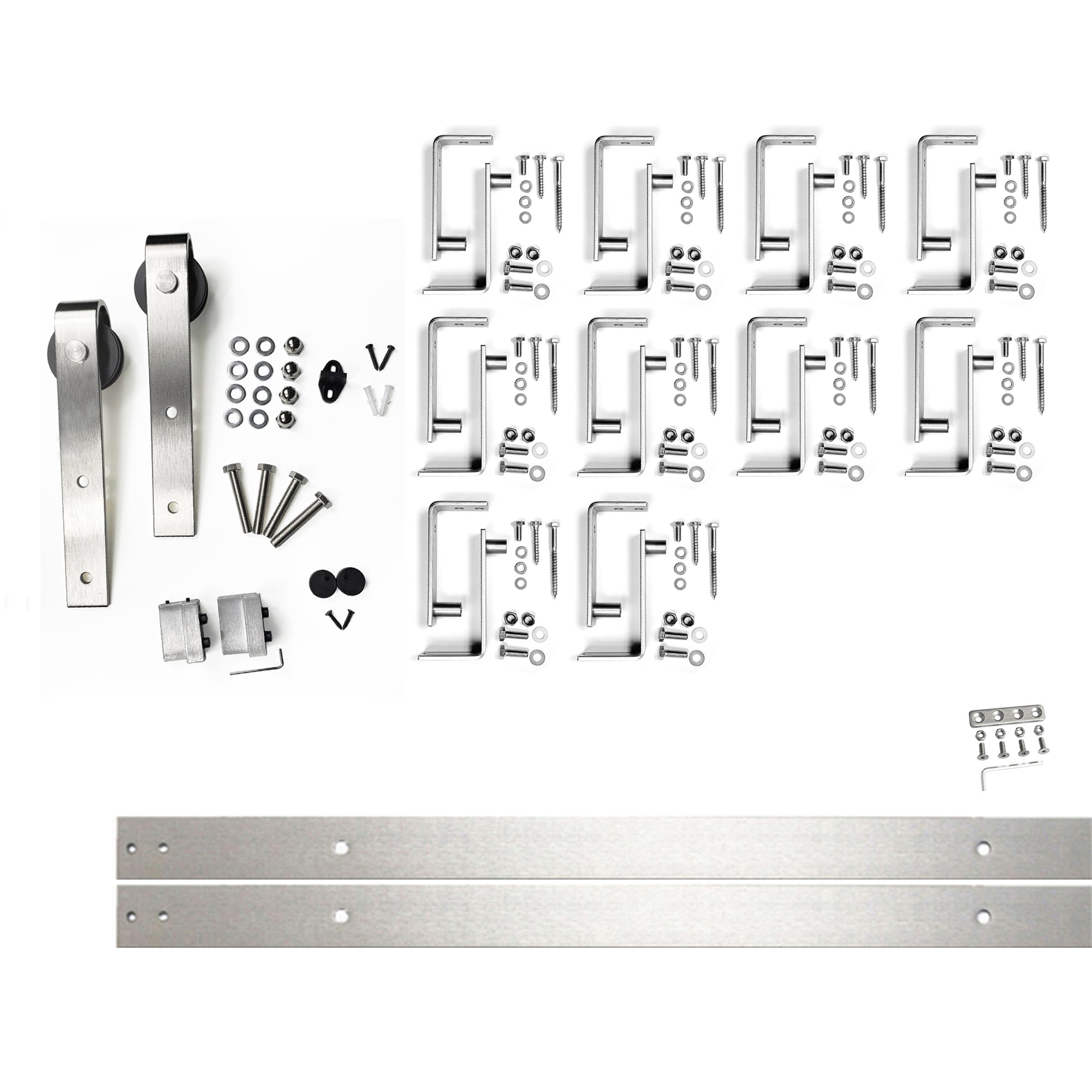 Brushed Nickel Single Track Bypass Convert to Double Track U-Shape Bypass (Classic Design)